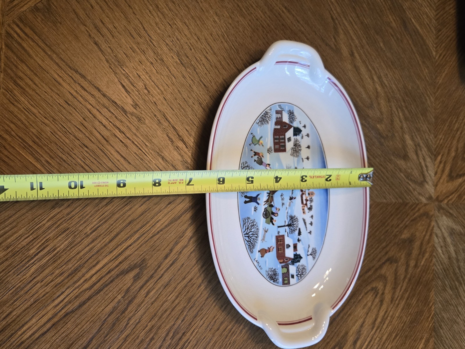 Villeroy & Boch Naif Laplau Christmas Platters Set of 3 Excellent Condition