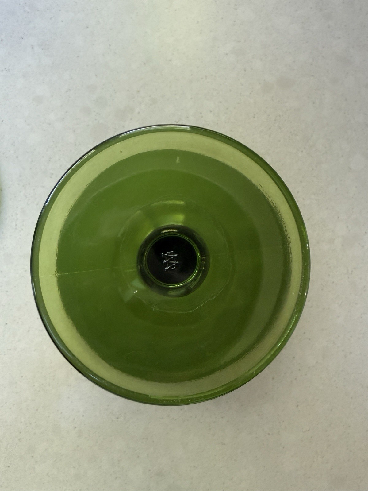 Westmoreland Olive Green Satin Glass Covered Candy Dish Pedestal Compote