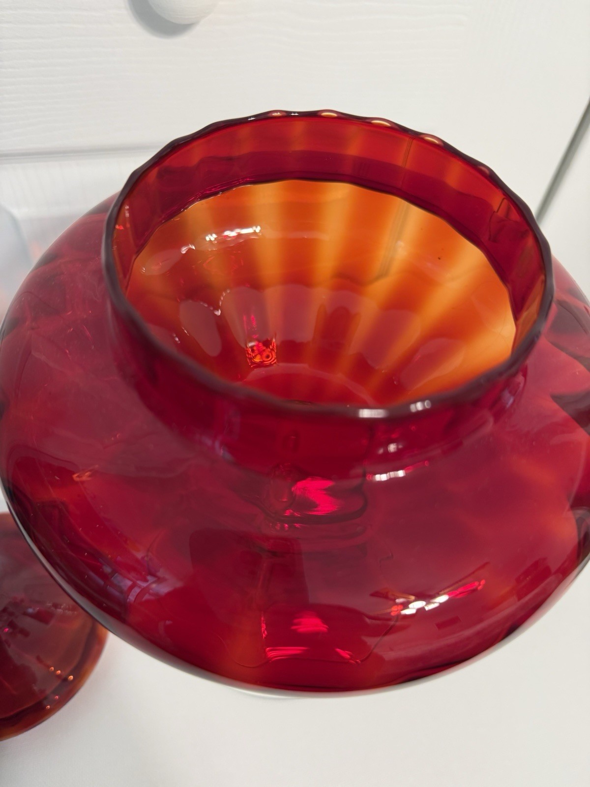 Gorgeous Ribbed Optic Circus Tent Empoli Tangerine Glows