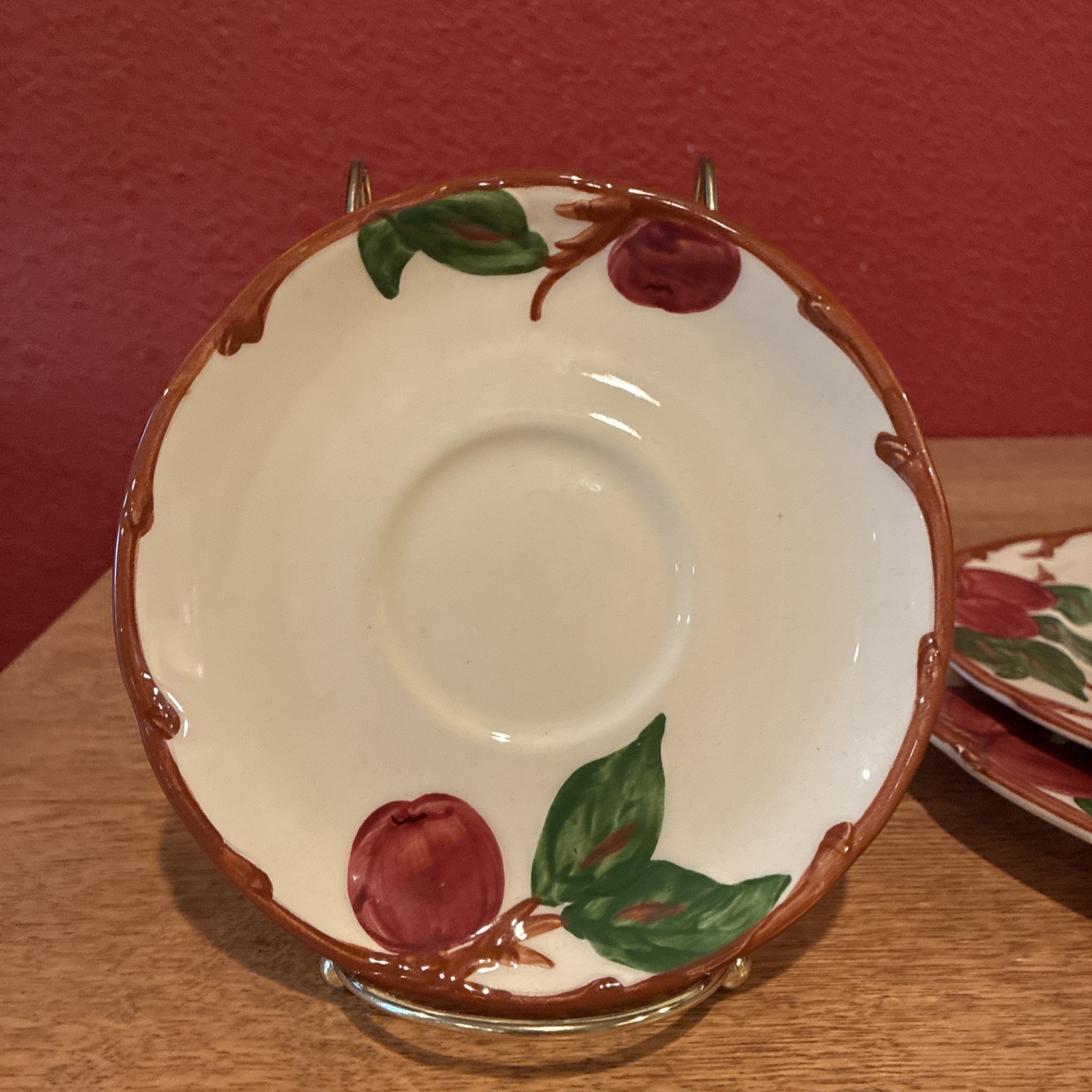 Franciscan Vintage Apple Blossom Four Piece Place Setting Made In The USA ￼