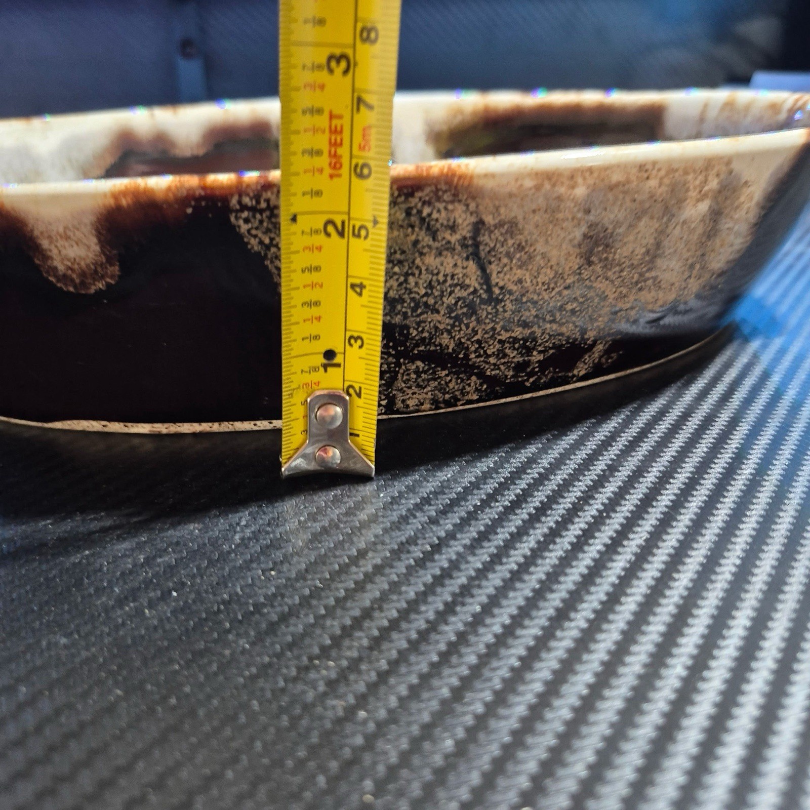 Vintage Pfaltzgraff Brown Drip Glaze Divided Vegetable Stoneware Dish Retro USA
