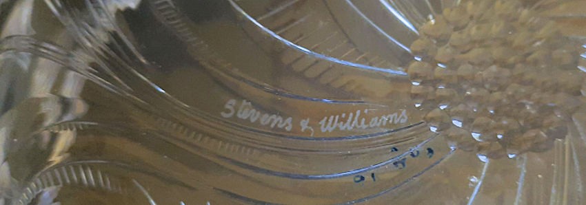 IMPORTANT ANTIQUE STEVENS & WILLIAMS CUT CRYSTAL FREDERICK CARDER BOWL