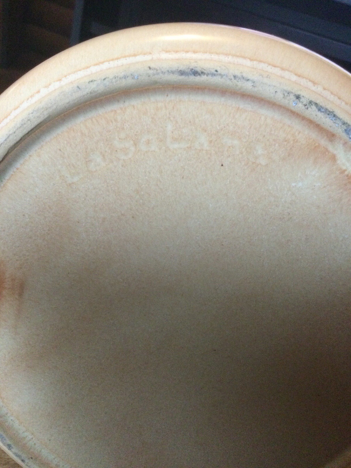 La Solana Bean Pot With Lid Pottery Yellowish Beige Vintage