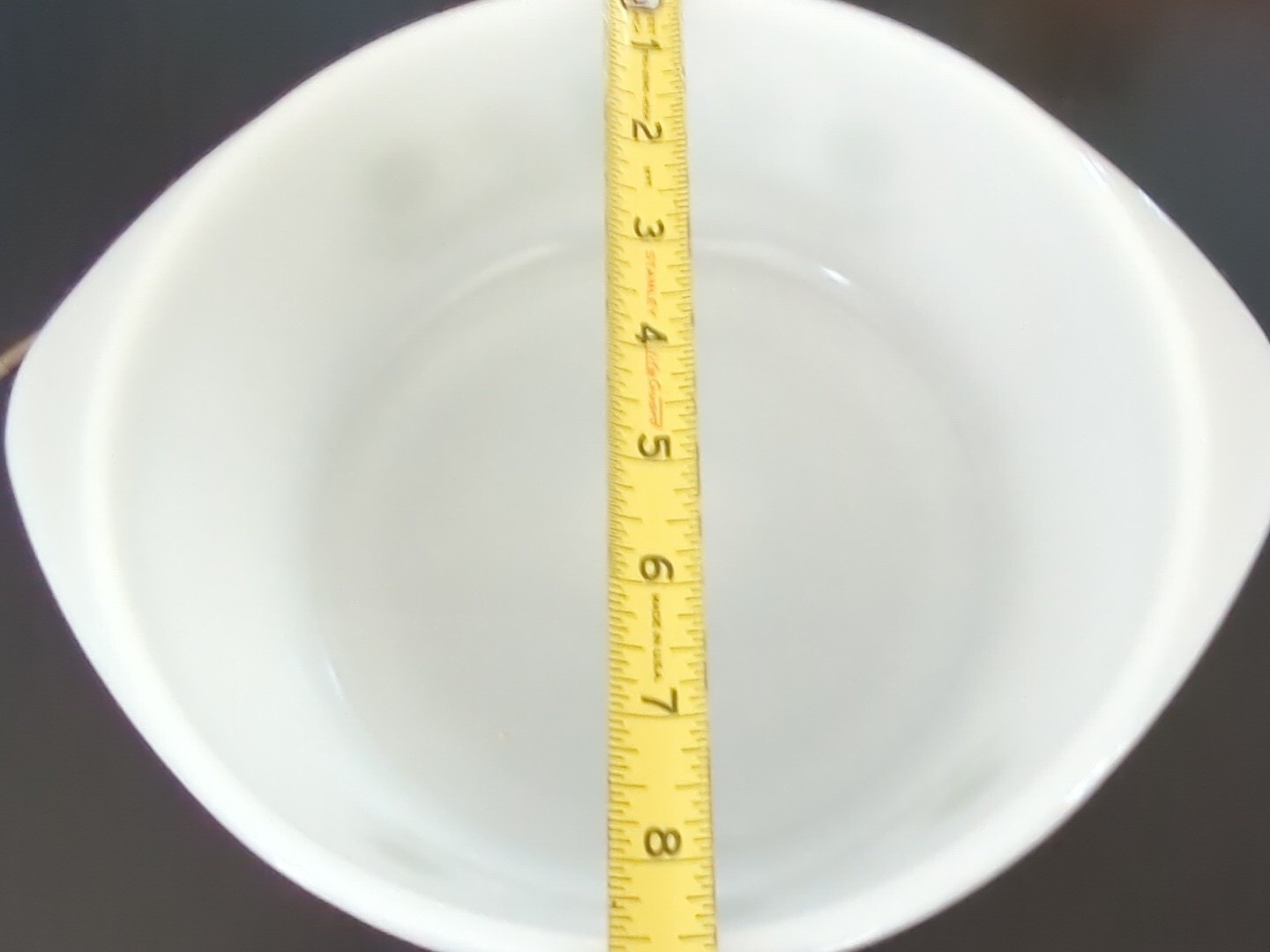 vintage GLASBAKE #J514 2-QUART ROUND CASSEROLE Green Primrose Dream 9″ diameter