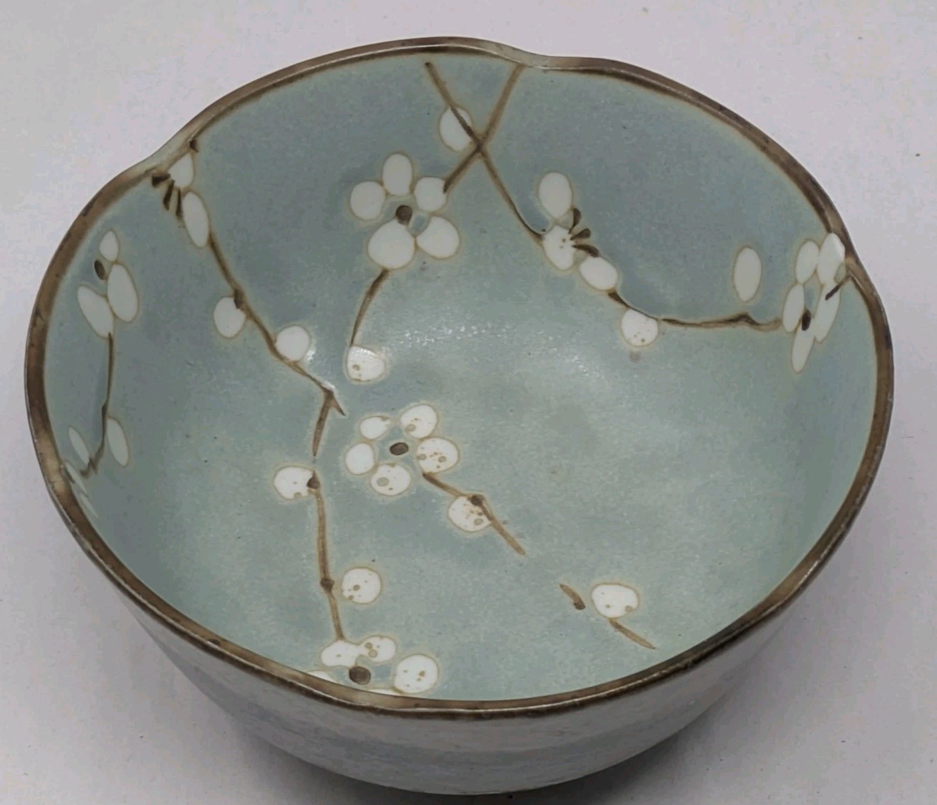 Set 12 Kafuh Blue Cherry Blossom Bowls Japan Sakura Soup Rice Dinner 4.5″ 5″ 9″