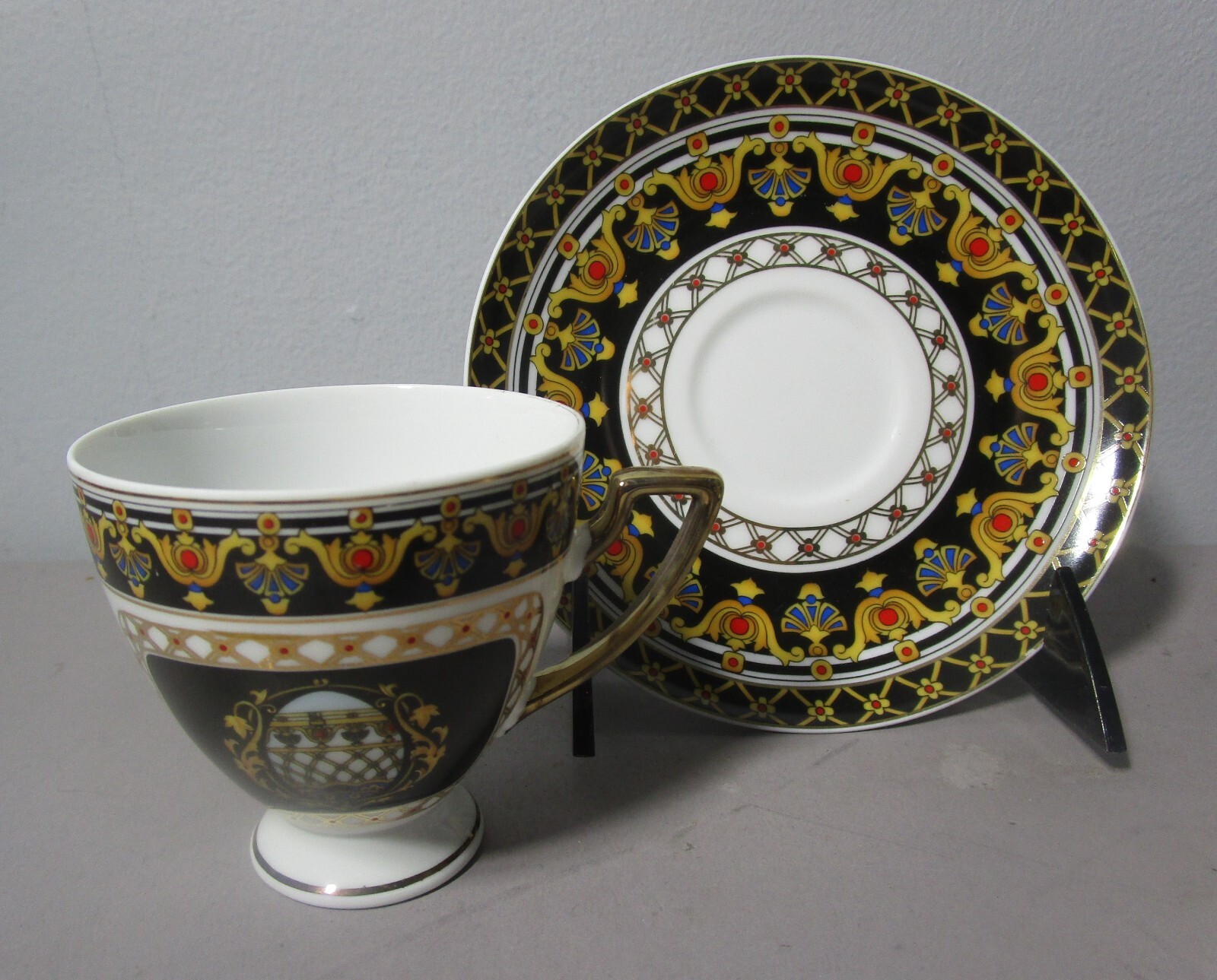 Vintage Unused 86 Piece VERSACE STYLE ITALIAN JUMBO GRUPPO Dinner Set for Twelve