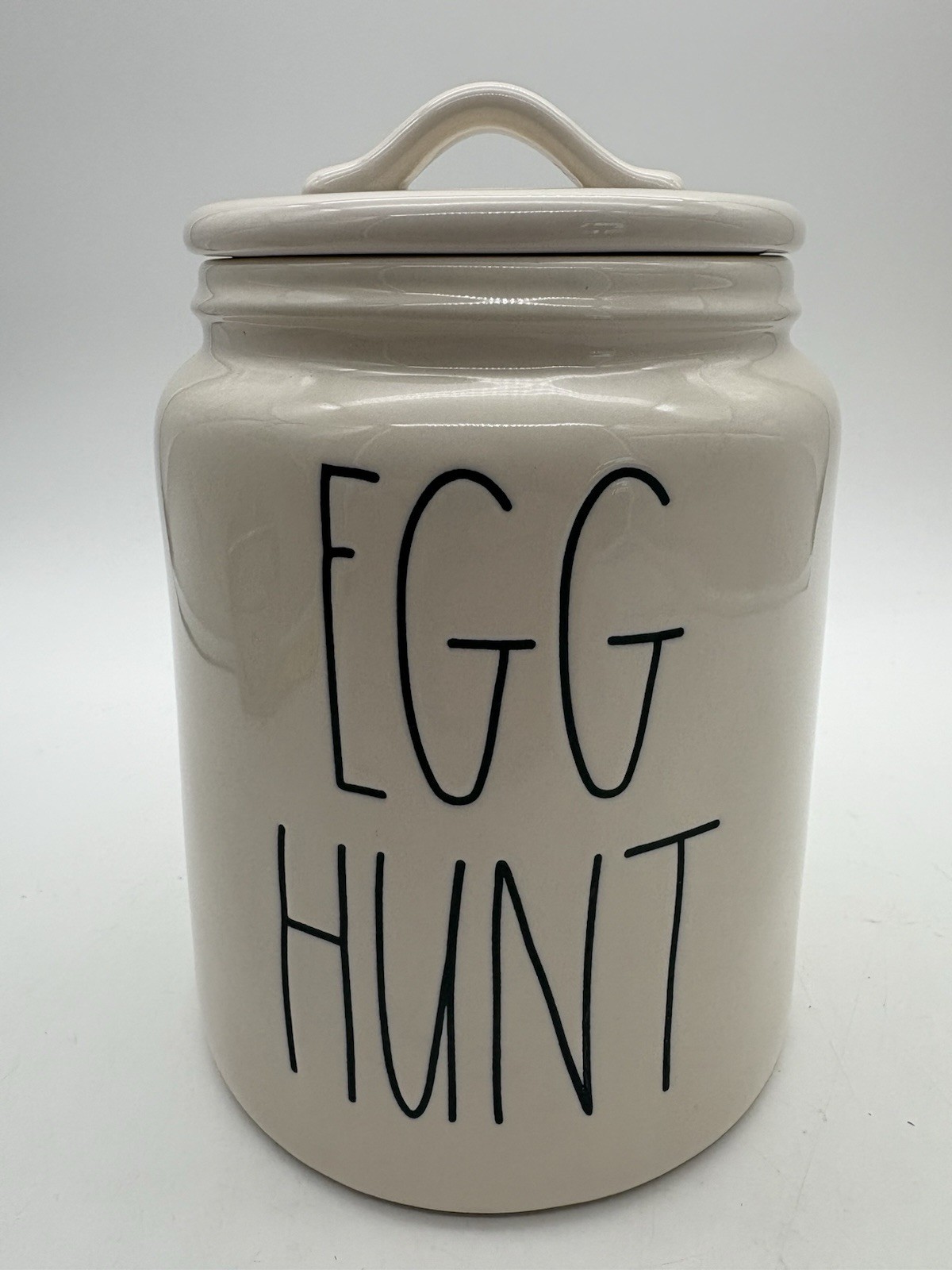 RAE DUNN Artisan Collection Easter “EGG HUNT” Canister Cookie Jar by Magenta