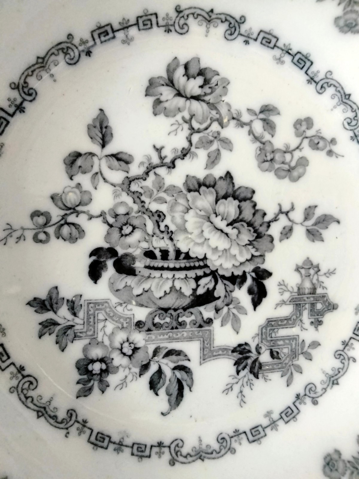 Antique R & M Nankin Jar Blue/White Bowl Floral Pattern 1800s 10.3” England