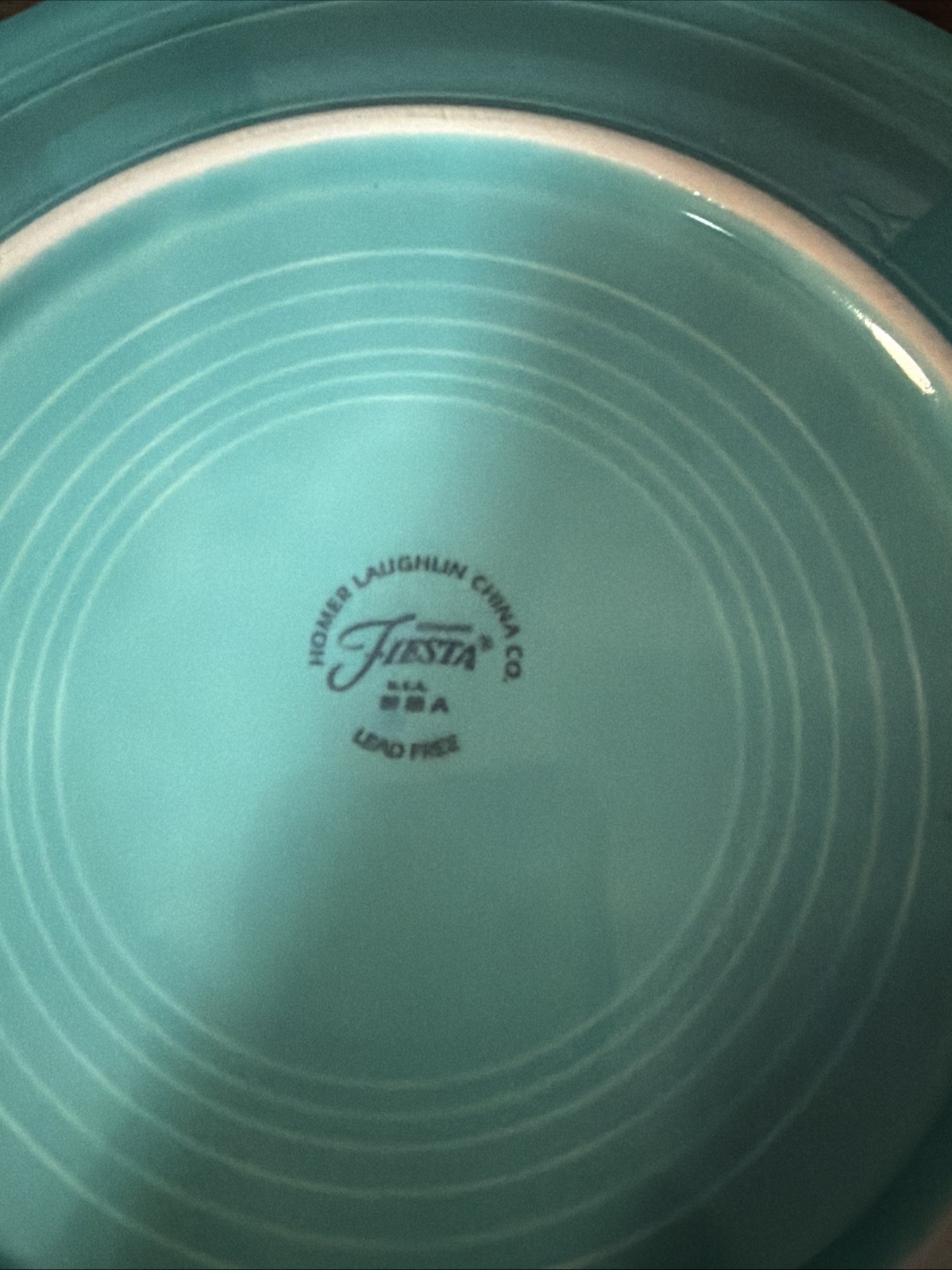 Fiestaware Dinner Plate 10 1/2”-2-Coffee Cup Mug Homer Laughlin O Ring Turquoise