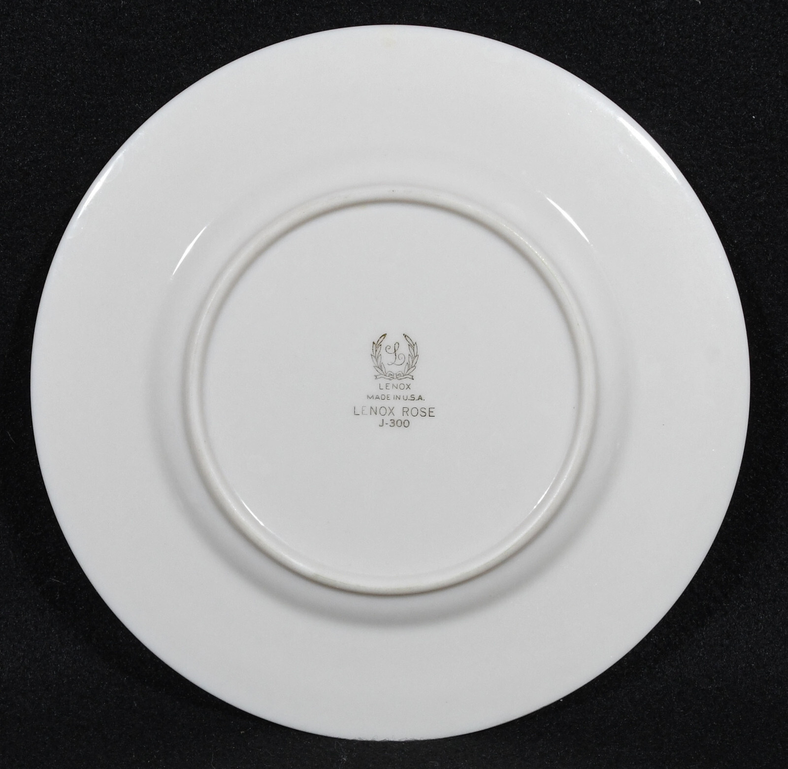 Lenox Rose J300 Bread Plate Gold Trim 6 1/4″