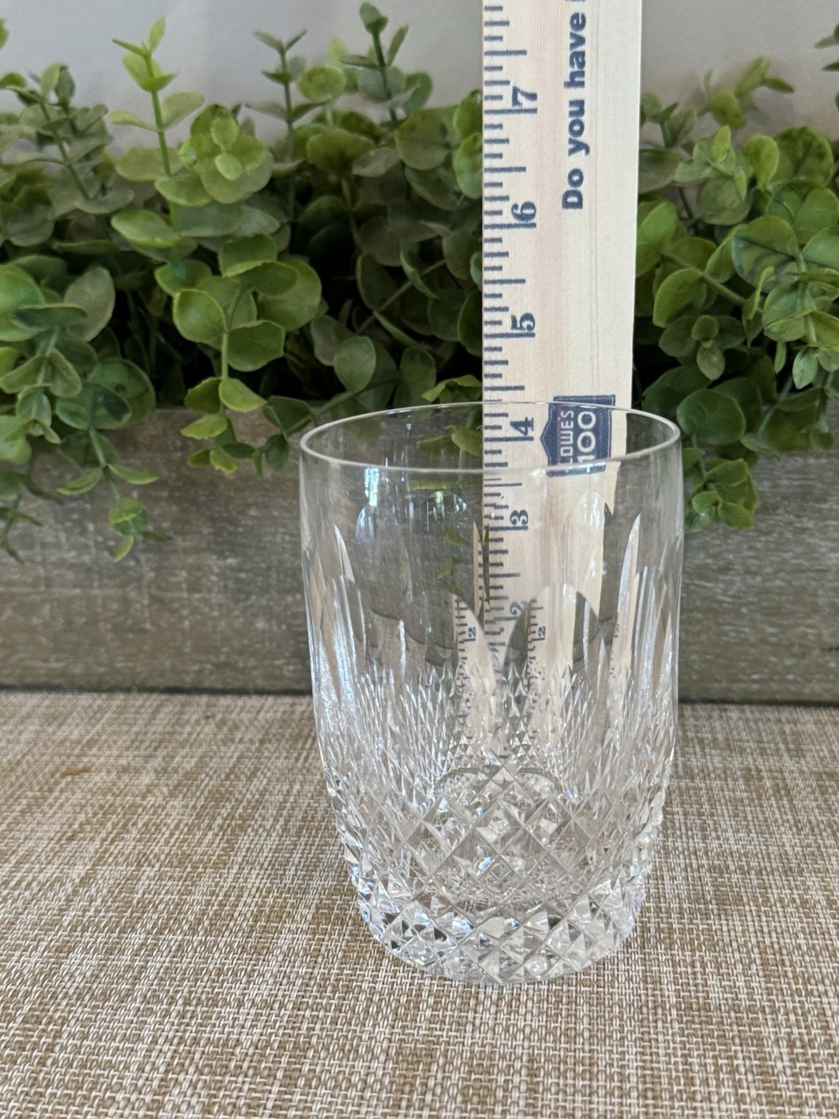 Waterford Glass Crystal Colleen Double Old Fashioned 4 1/4” H Tumbler