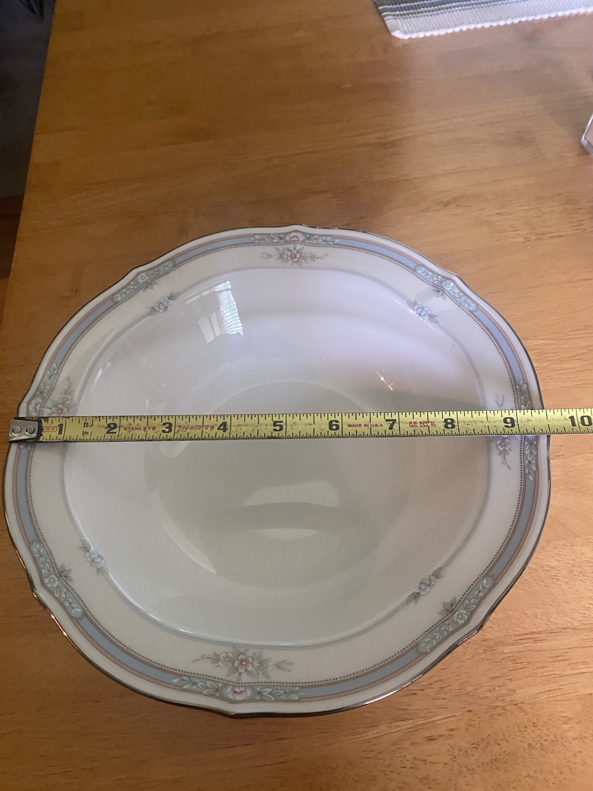 NORITAKE 7293 ROTHSCHILD ONE ROUND SERVING BOWL 9 1/2” JAPAN