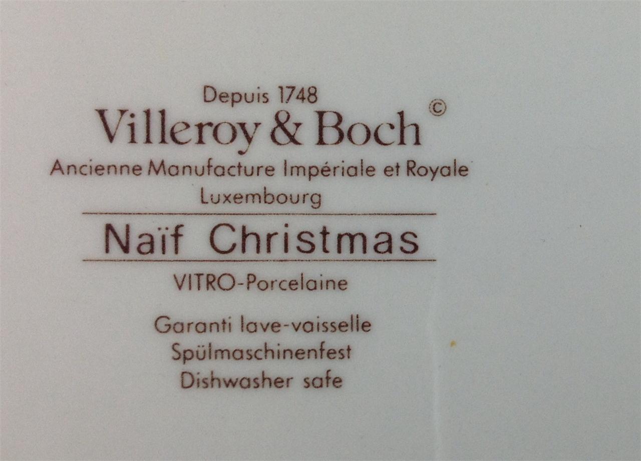 Villeroy and Boch Naif Christmas Square Handled Cake Plate