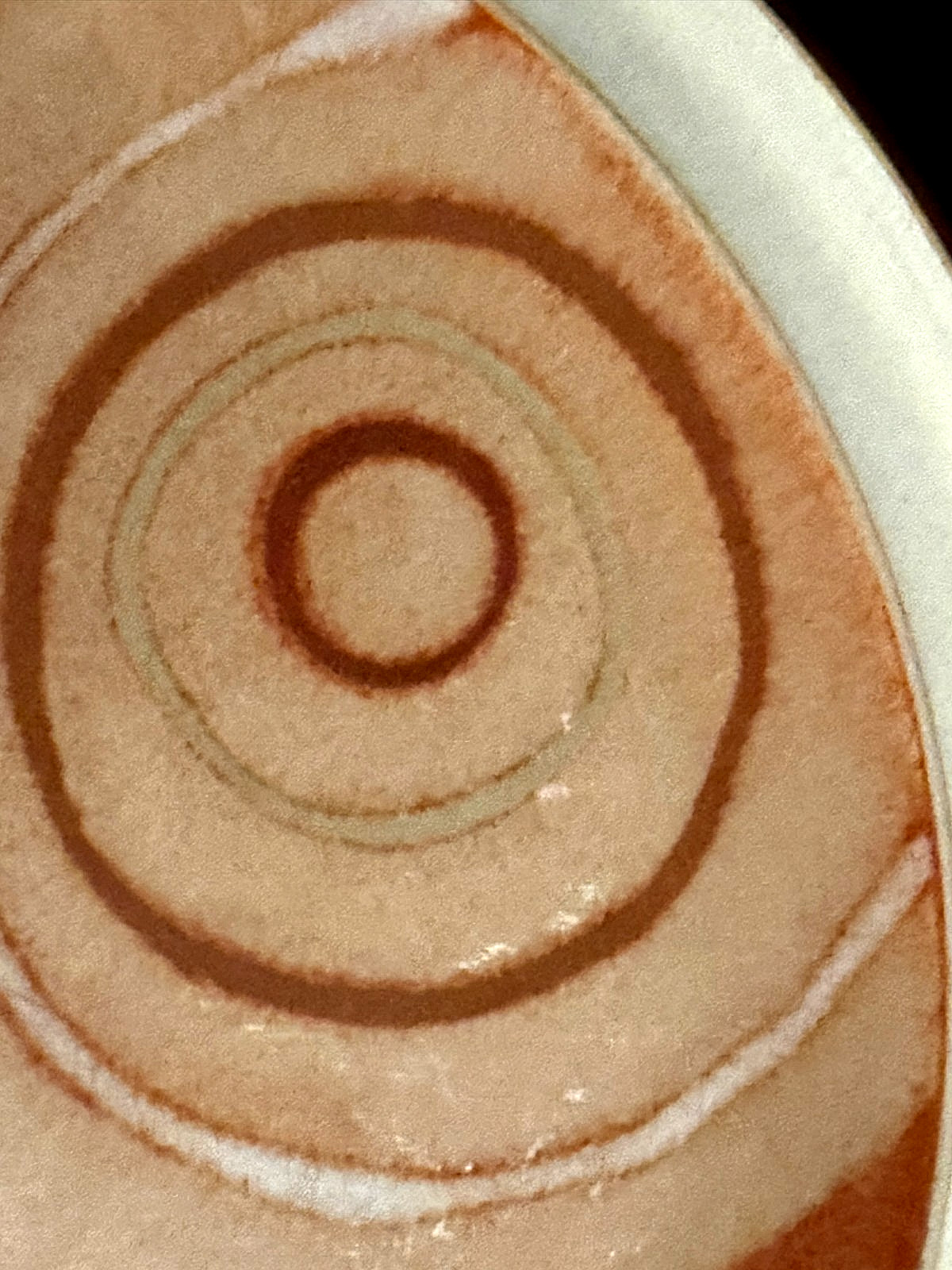 Denby Fire Chili Pattern Swirls Contemporary 8 Salad/Dessert Plates England EUC!