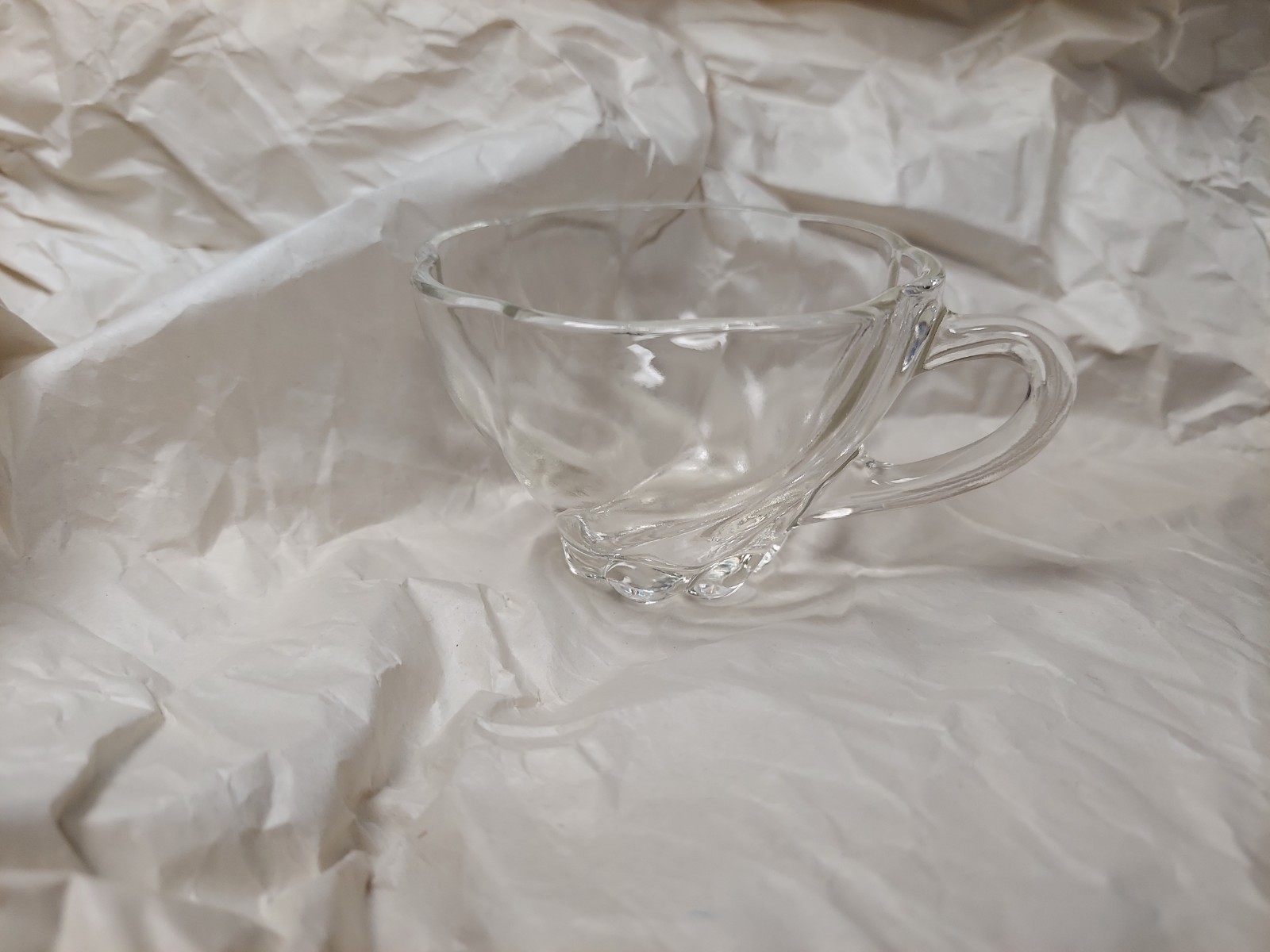 Vintage 1930s Hazel Atlas Moroccan Amethyst Cup & Seashell Plate