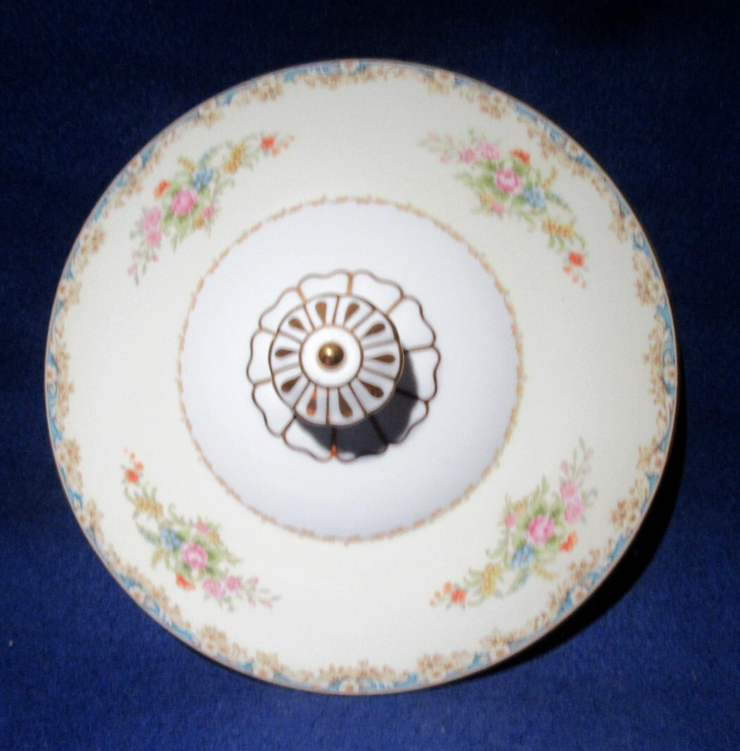 Vintage Rose China Made in Occupied Japan Covered Serving Bowl