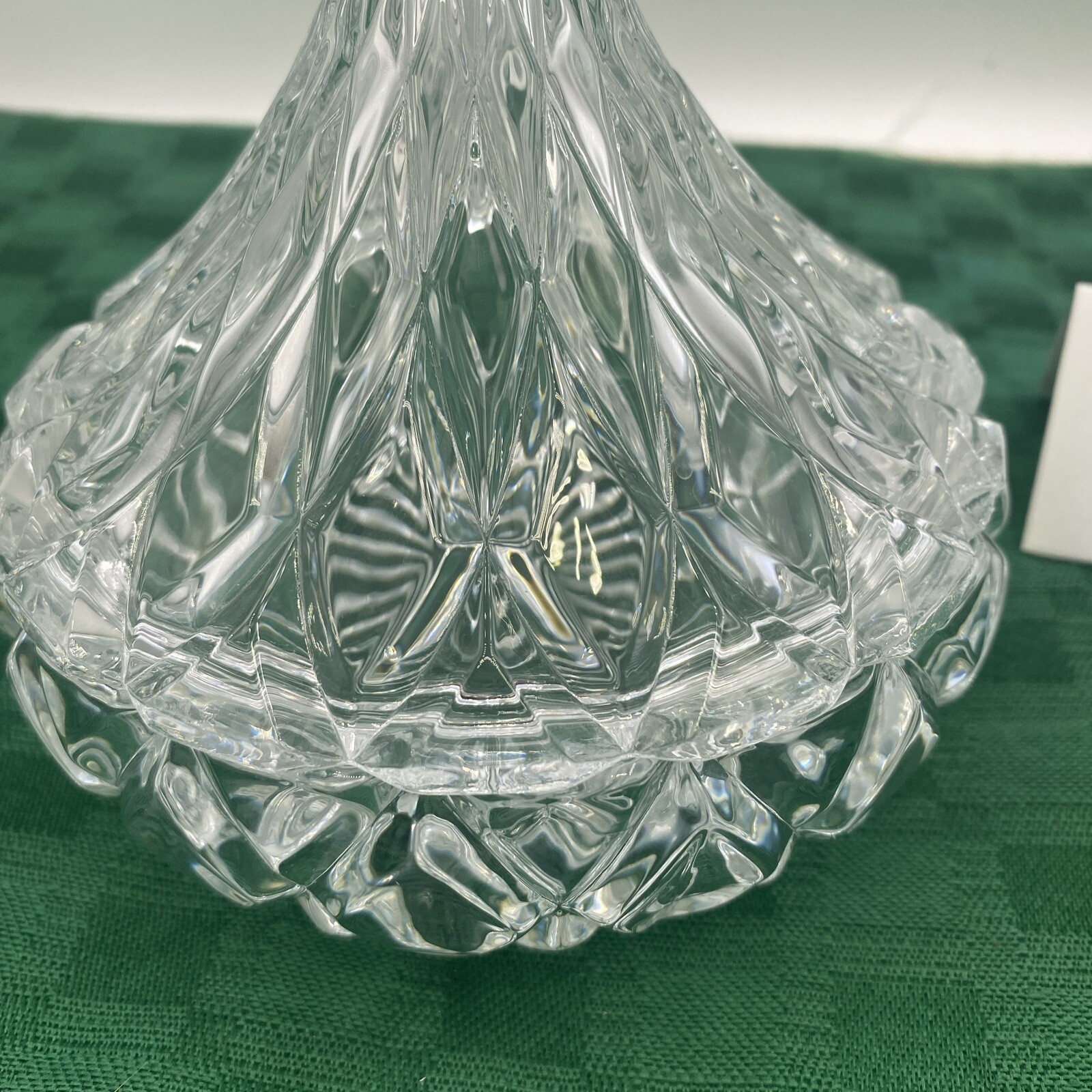Shannon Lead Crystal Hershey’s Kiss Shaped Covered Candy Dish by Godinger 1991