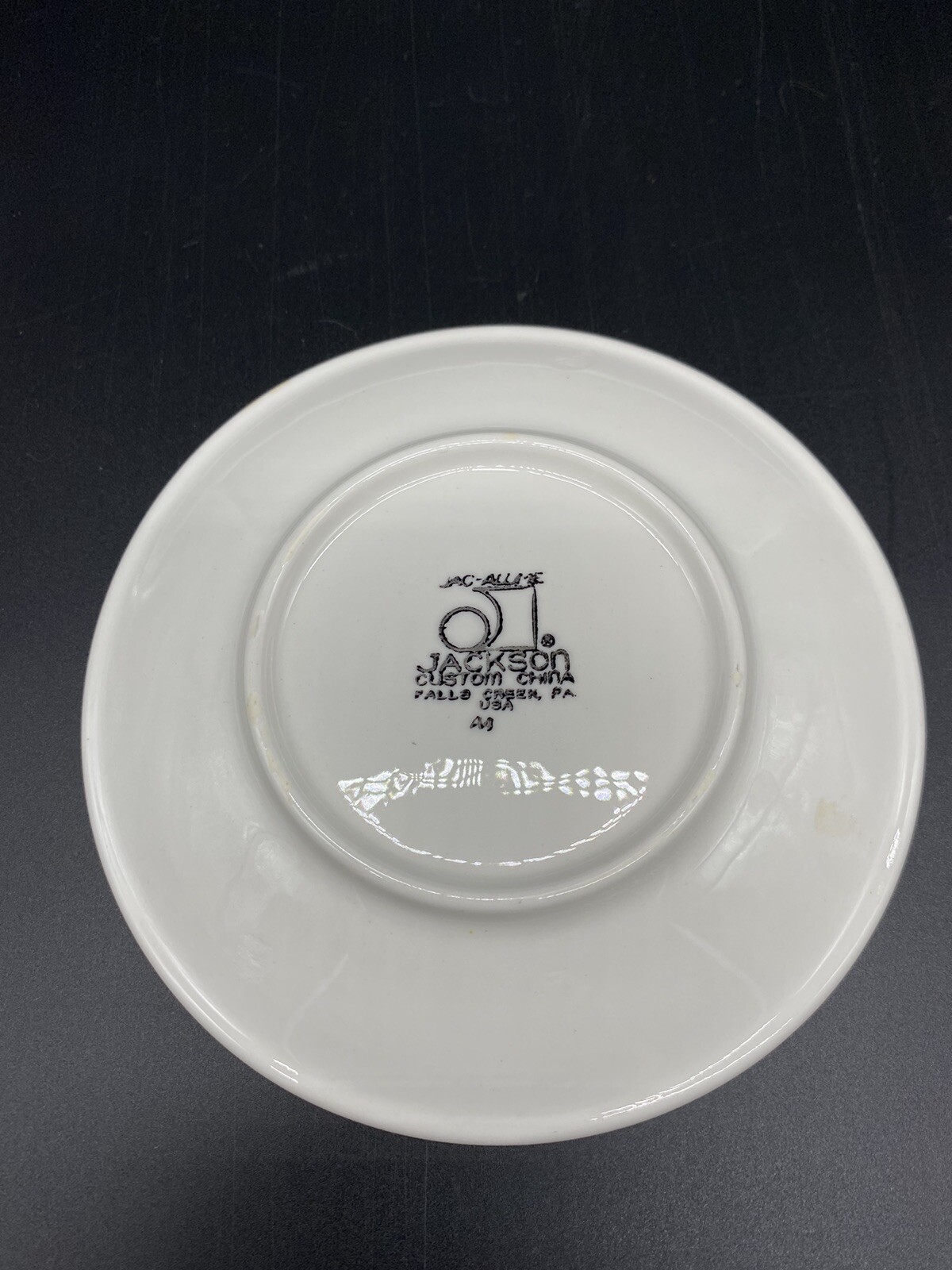 6 Vintage 1951 Jackson China Restaurant 5-1/2″ Bread Plates Yellow Design