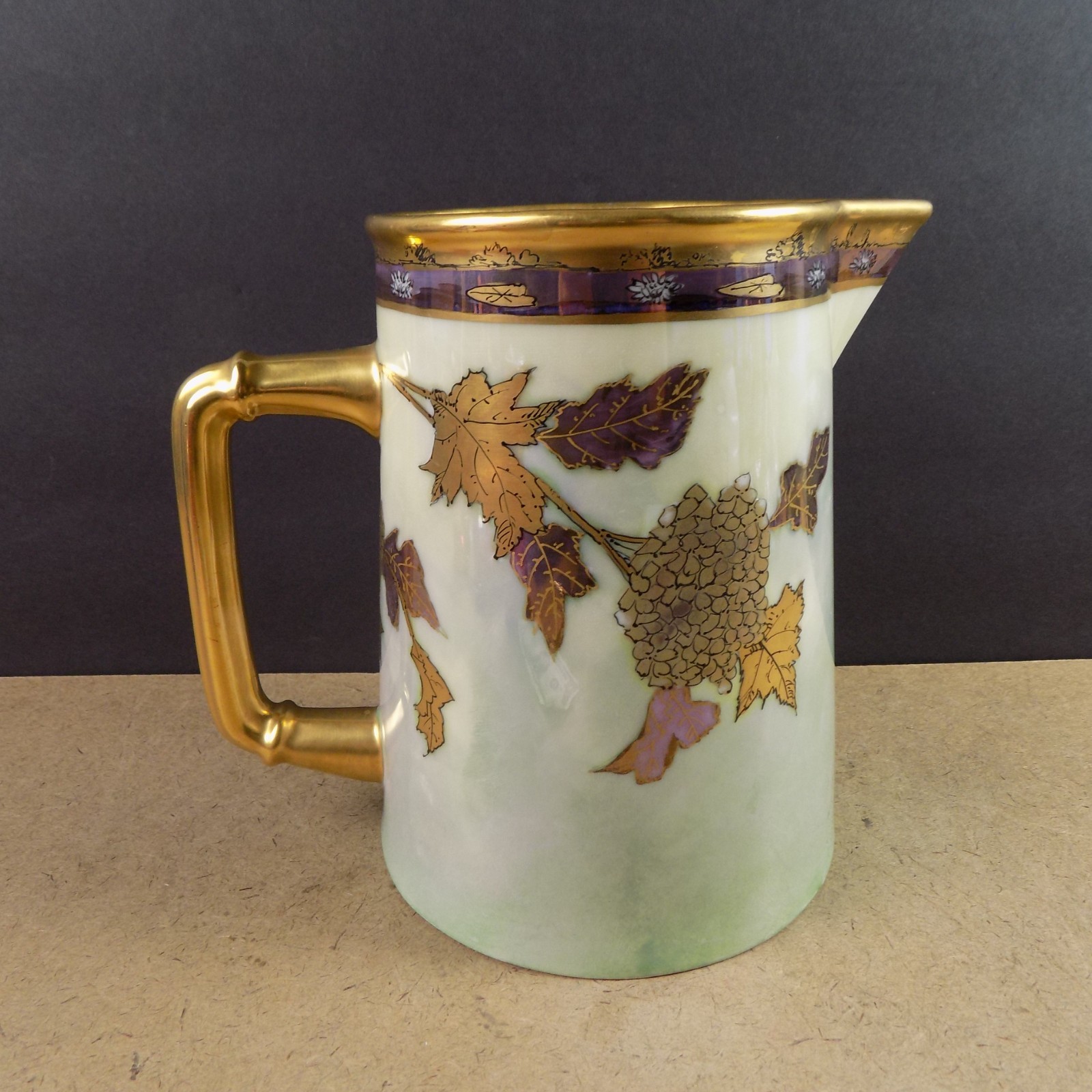 Pickard Limoges Porcelain Pitcher Hand Painted Signed N.R. Gifford VGC