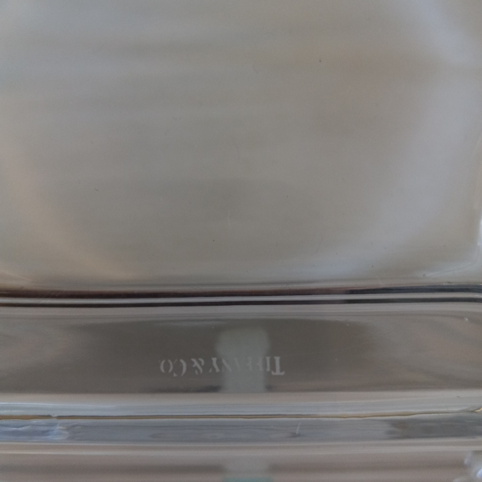 PREOWNED TIFFANY & CO. WINDHAM CRYSTAL BOWL HEXAGONAL SIX SIDED SIGNED ORIG BOX
