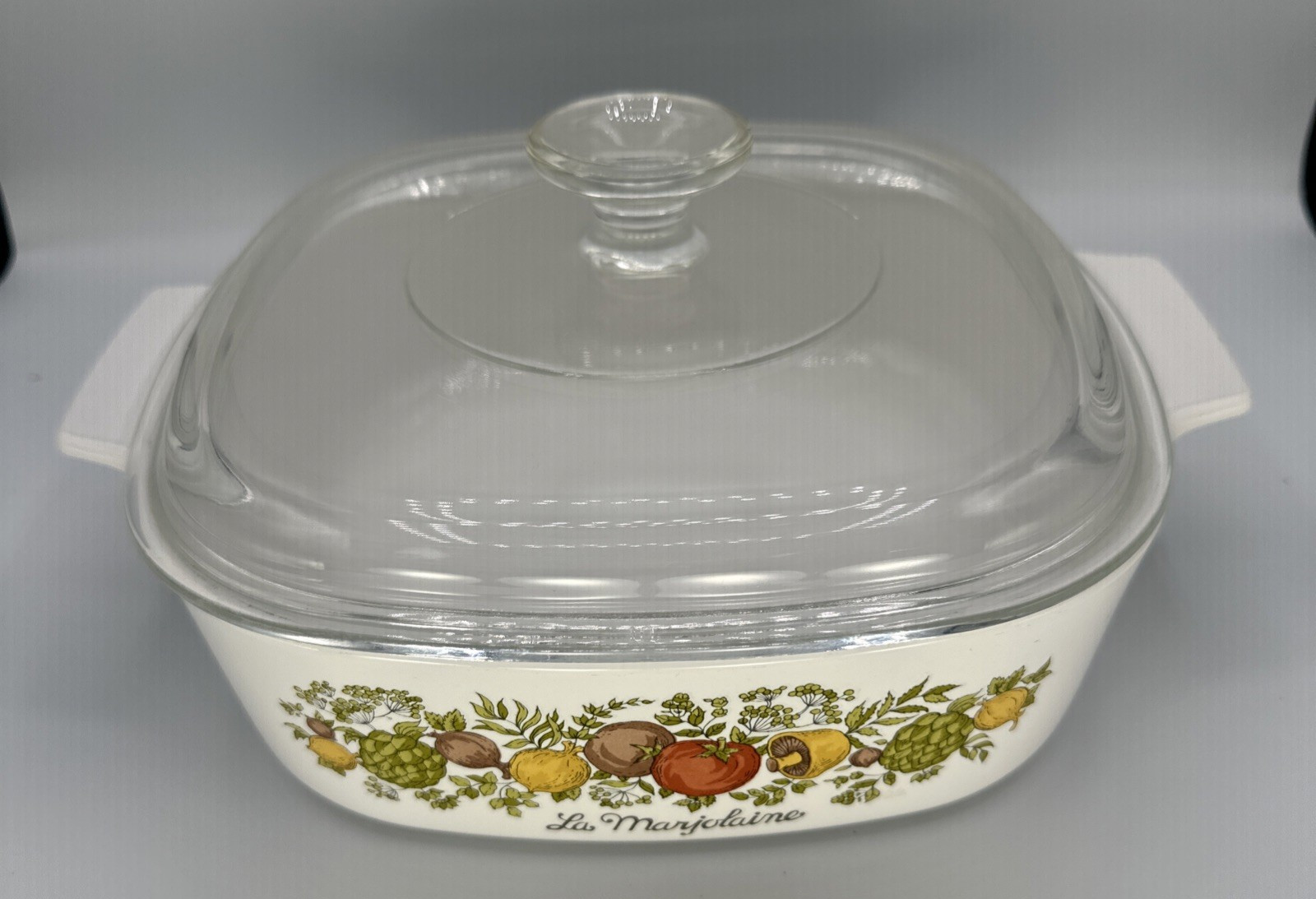 Corning Ware Spice of Life A-2-B A-10-B Casserole Dish Set w/ Glass Lids 4 Pc