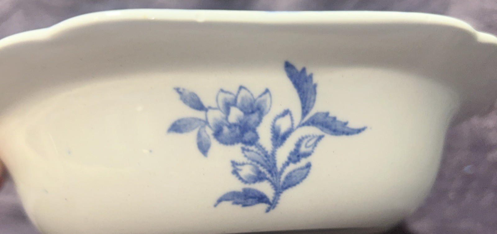 Vintage Copeland Spode Blue Camilla Rectangular 9.75” x 7.25” Serving Bowl