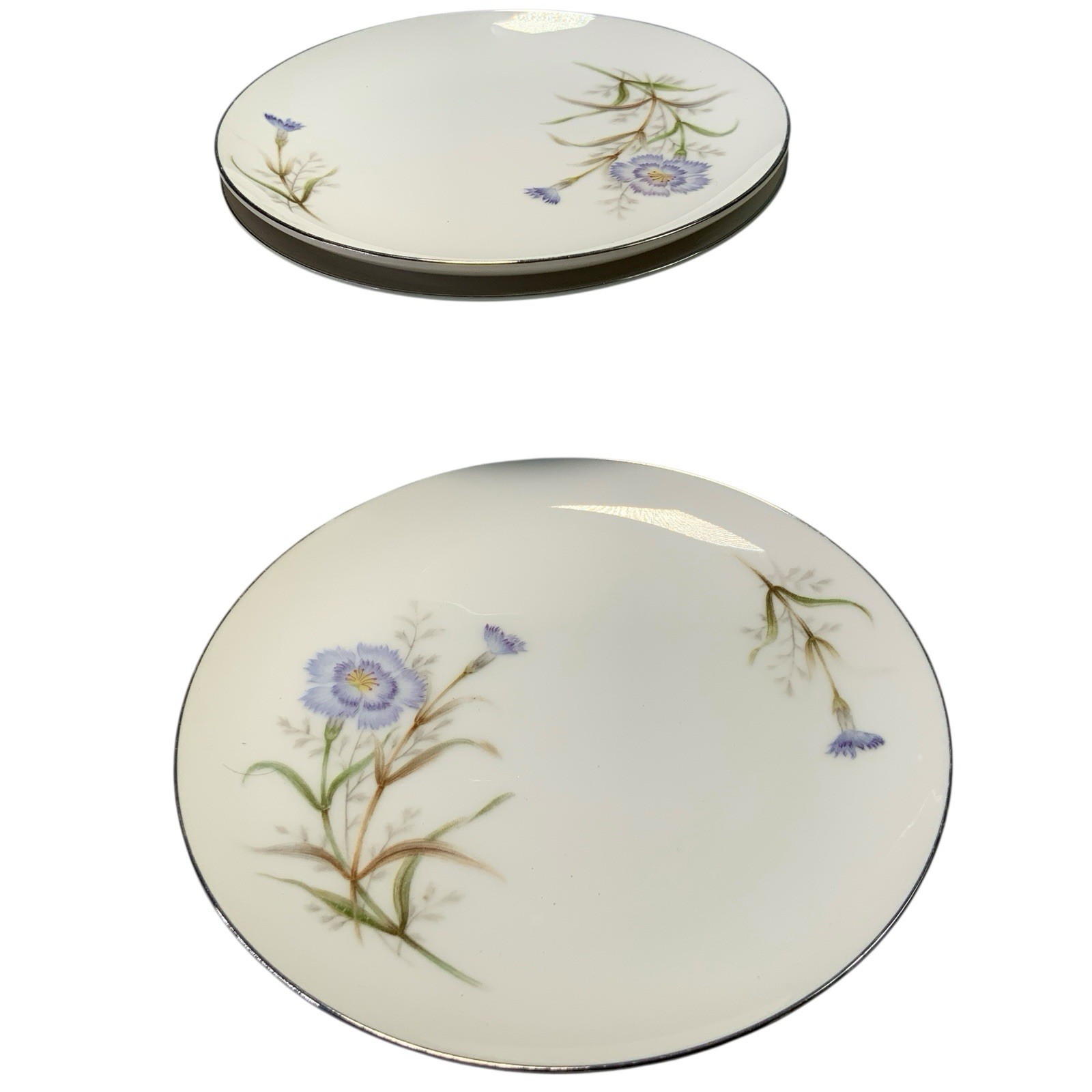 Yamaka China Set 7 Plates 6.5in Bread Desert Plates Appetizer Japan MCM