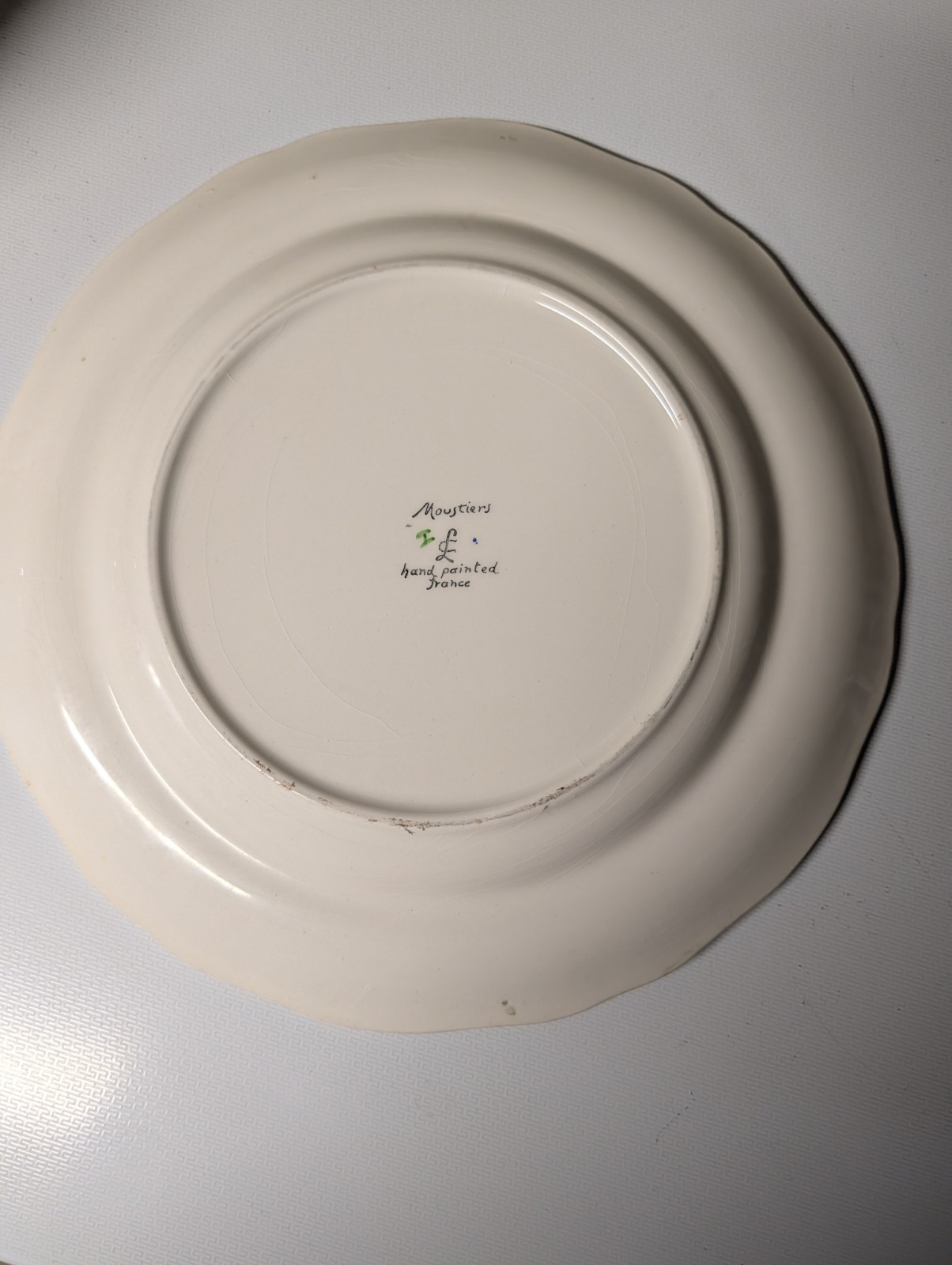 Vintage Set Of 6 Moustiers By Longchamp Made In France 10.25″ Dinner Plates