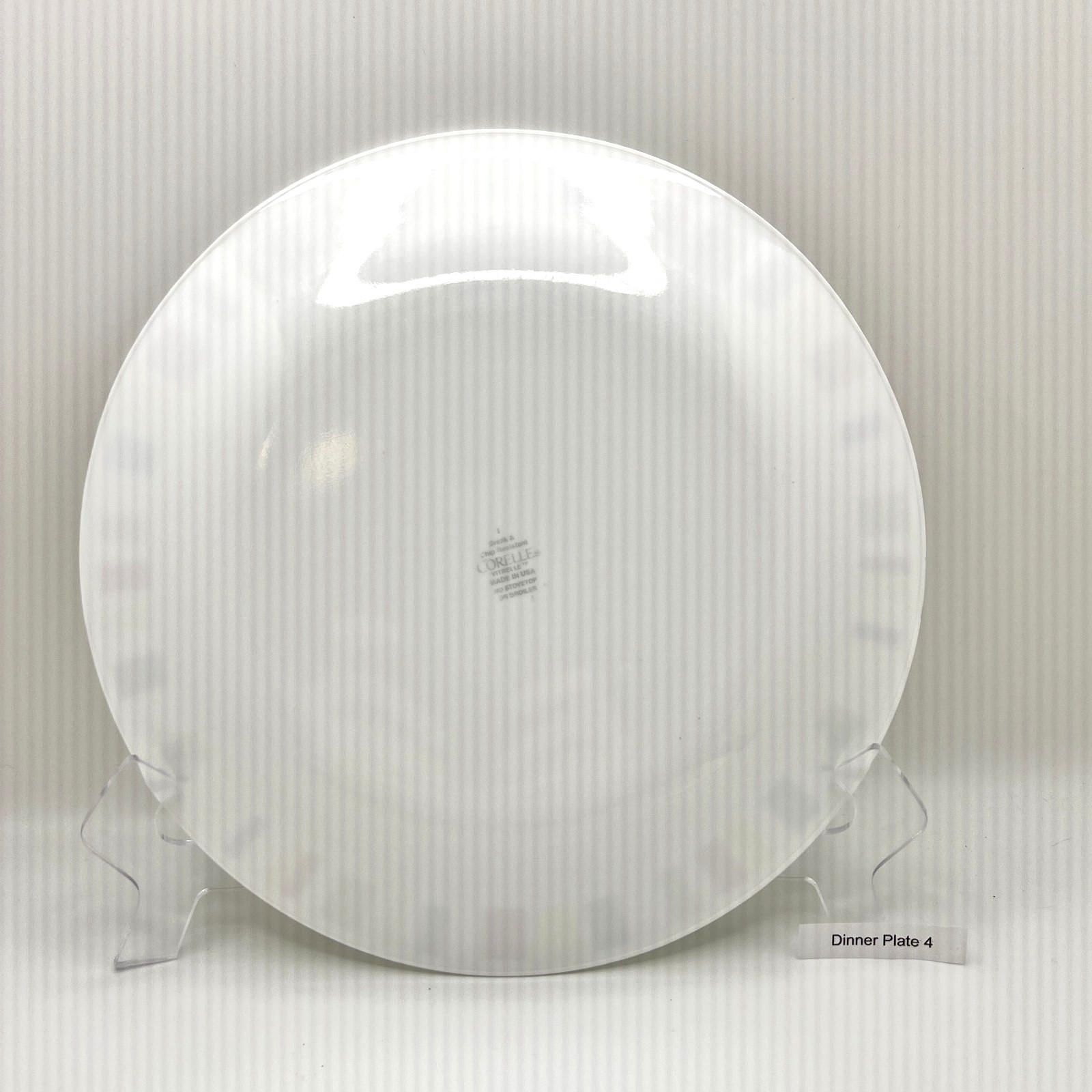 Corelle Memphis Dinner Plates Colorful Geometric Blocks 10.25” Set of 4
