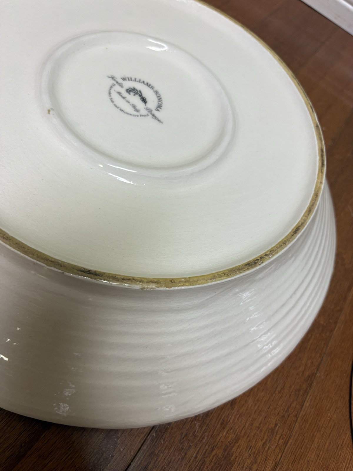 Williams Sonoma Jardin Potager 5 Piece Set- 1 Large Serving 4 Pasta Bowls VTG