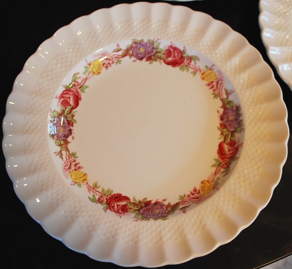 Vtg Set 3 SPODE ROSE BRIAR 5 Piece Place Settings [15 pc total] England OLD MARK