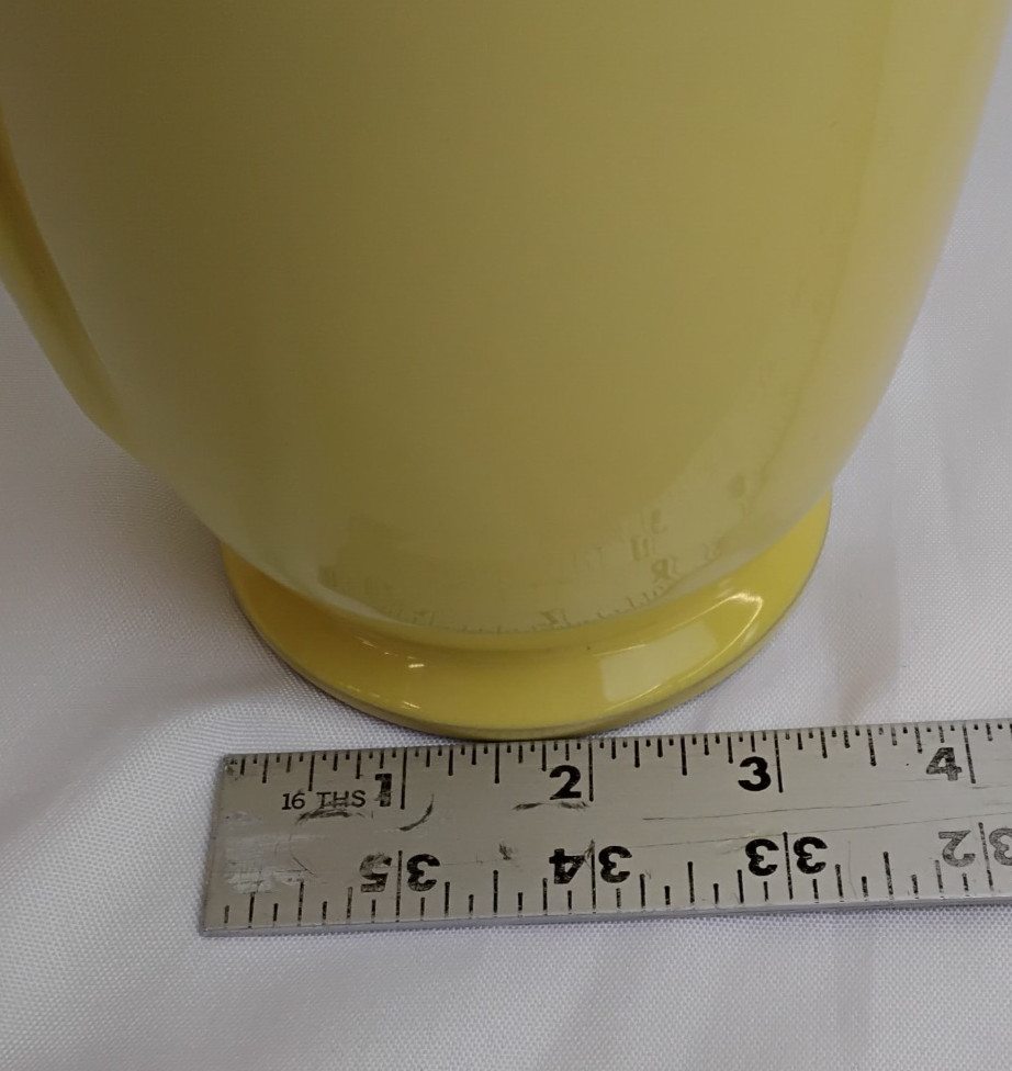Vietri Cucina Fresca 8″ Terracotta Pitcher Jug Pale Yellow Made in Italy #J5868