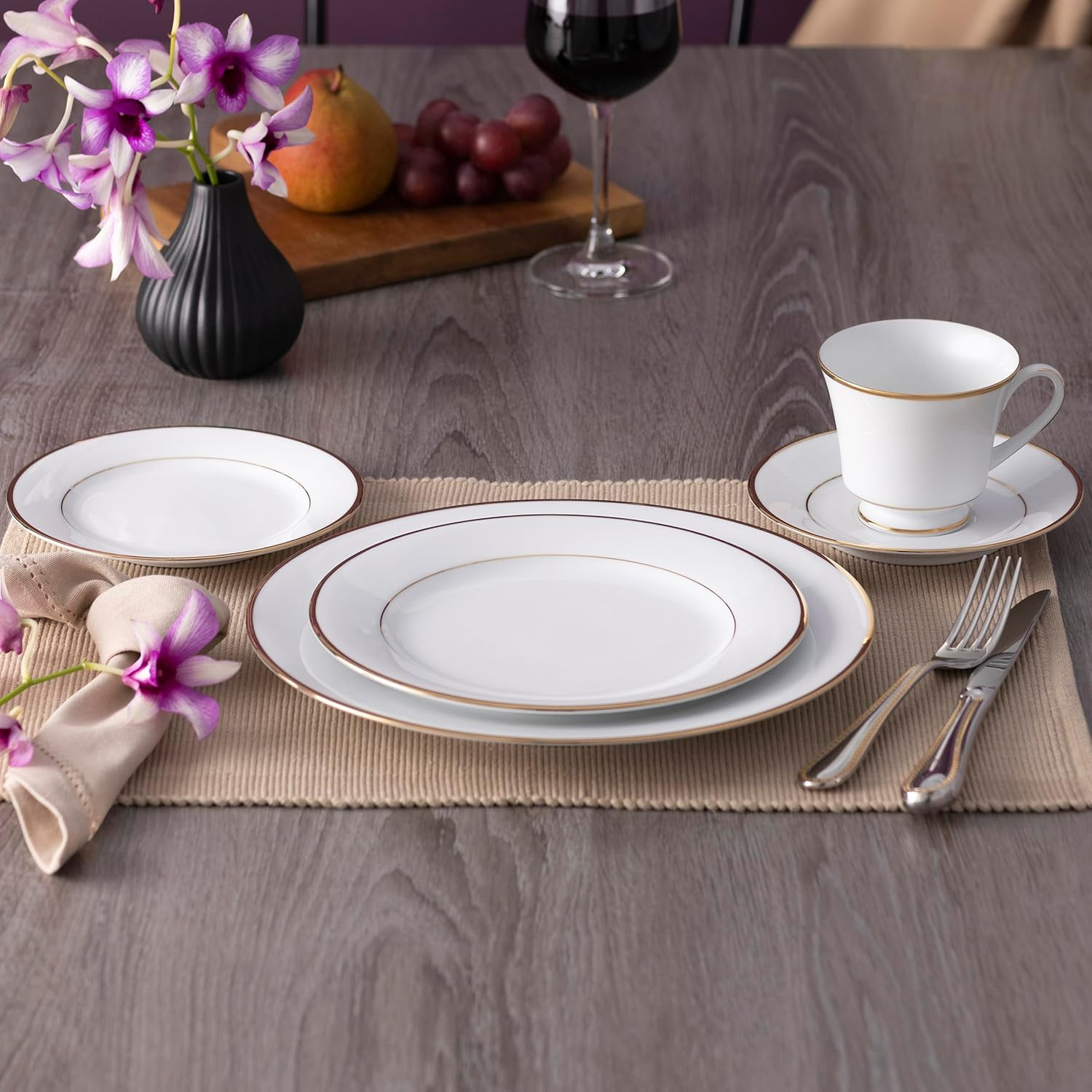 Heritage 5-Piece Place Setting for One – Elegant Dining Set
