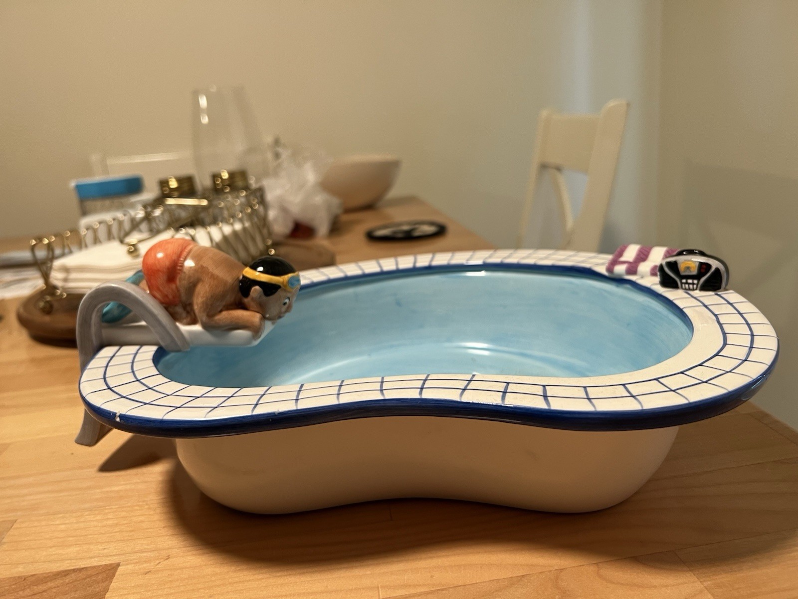 Lotus Pool Chip and Dip Bowls