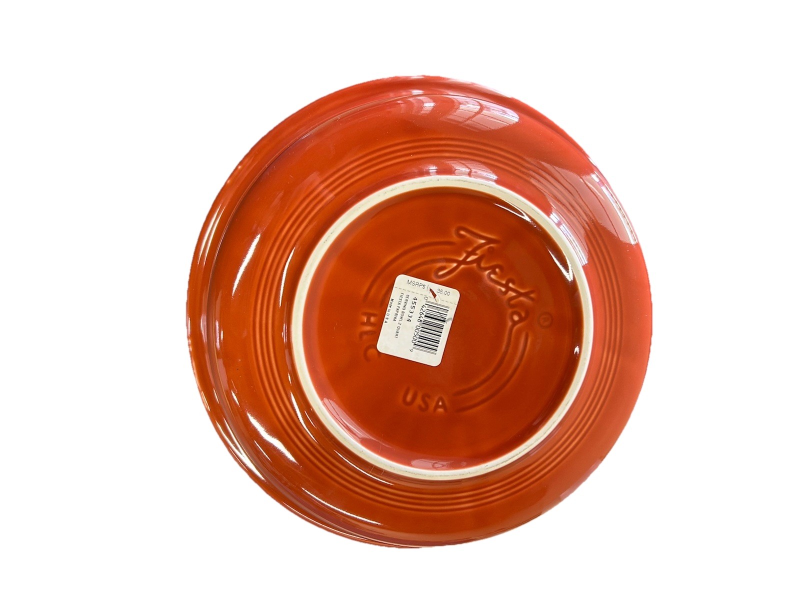 Fiesta HLC Serving Bowl 2 Quart Paprika Red USA Fiestaware Kitchen Home Decor