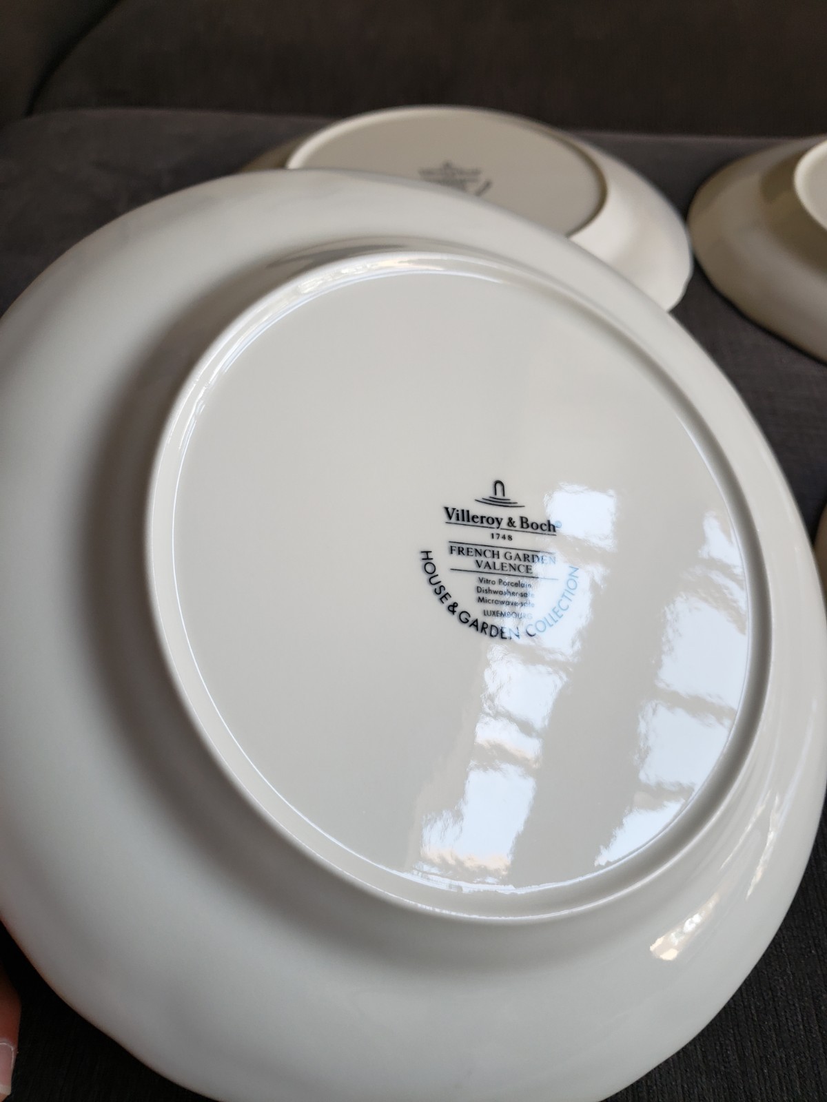 Set Of 4 Villeroy & Boch FRENCH GARDEN Valence Orange Dinner 10 3/8″ EXCELLENT!