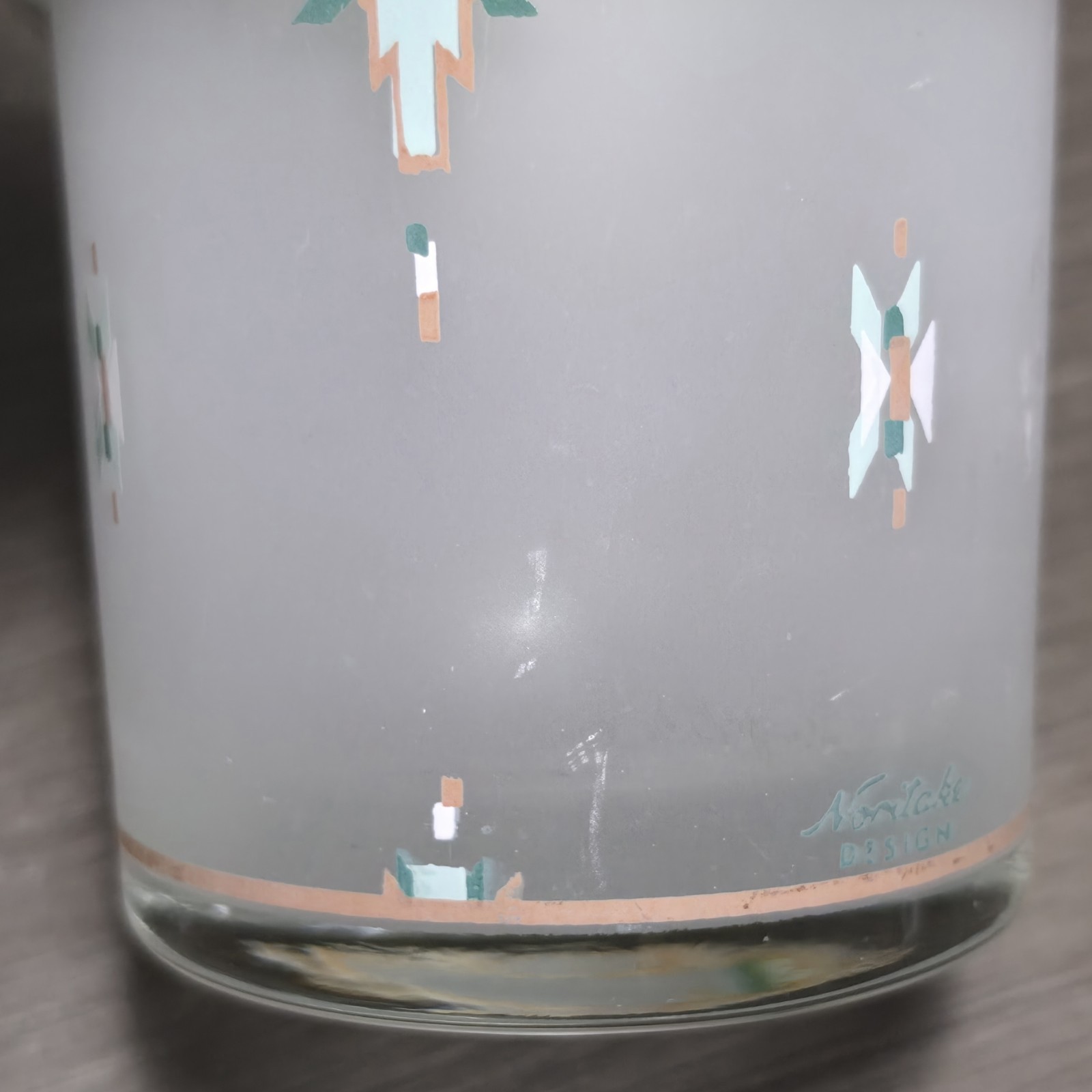 5 – Noritake BOULDER RIDGE 12oz Double Old Fashioned Glasses Tumblers Rare 4.25″