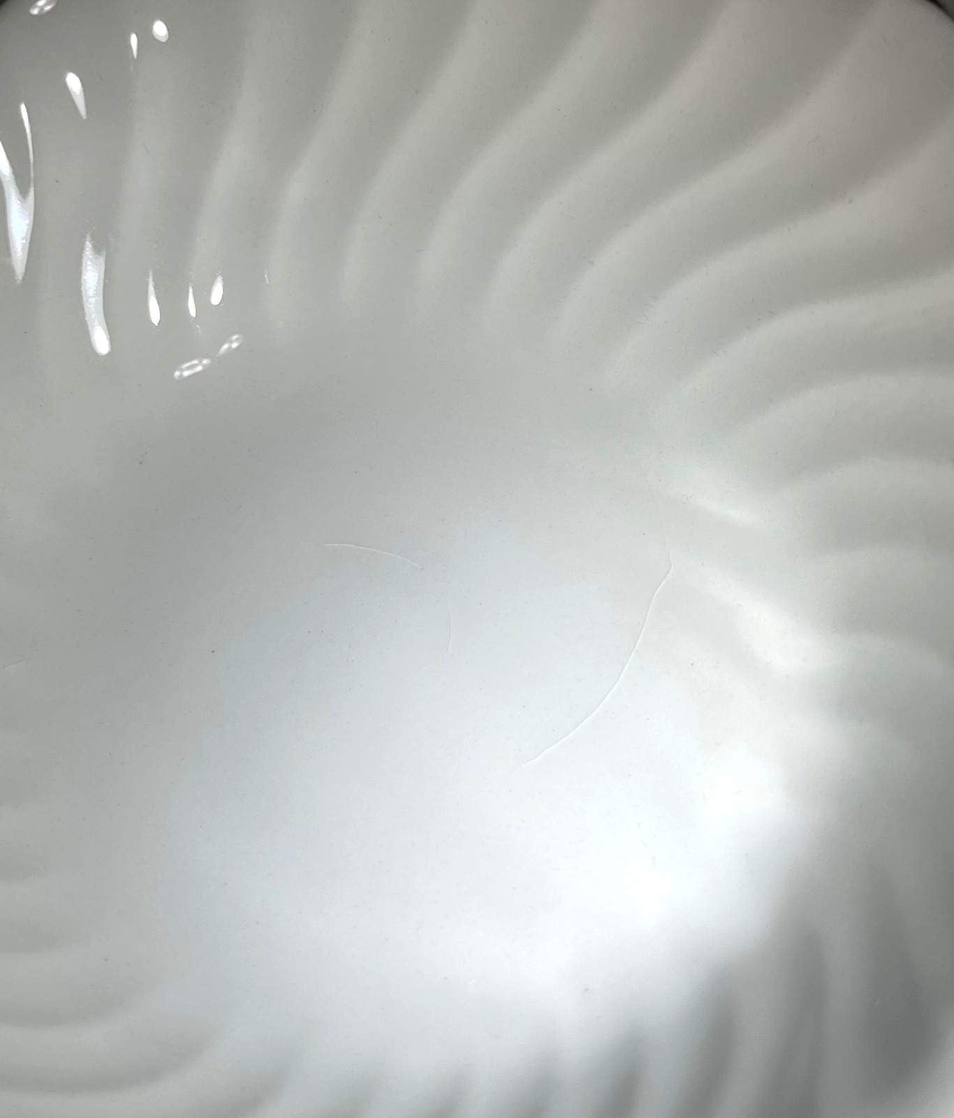 Johnson Bros White Swirl Ironstone 6.25″ Square Bowls Made in England, SET/3