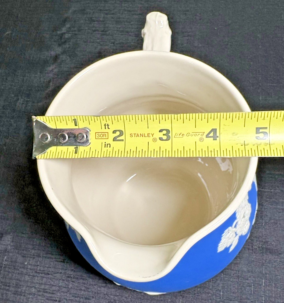Antique Copeland Spode Pitcher-Parian Style Relief-Vines-Branch Handle-Tavern-EC