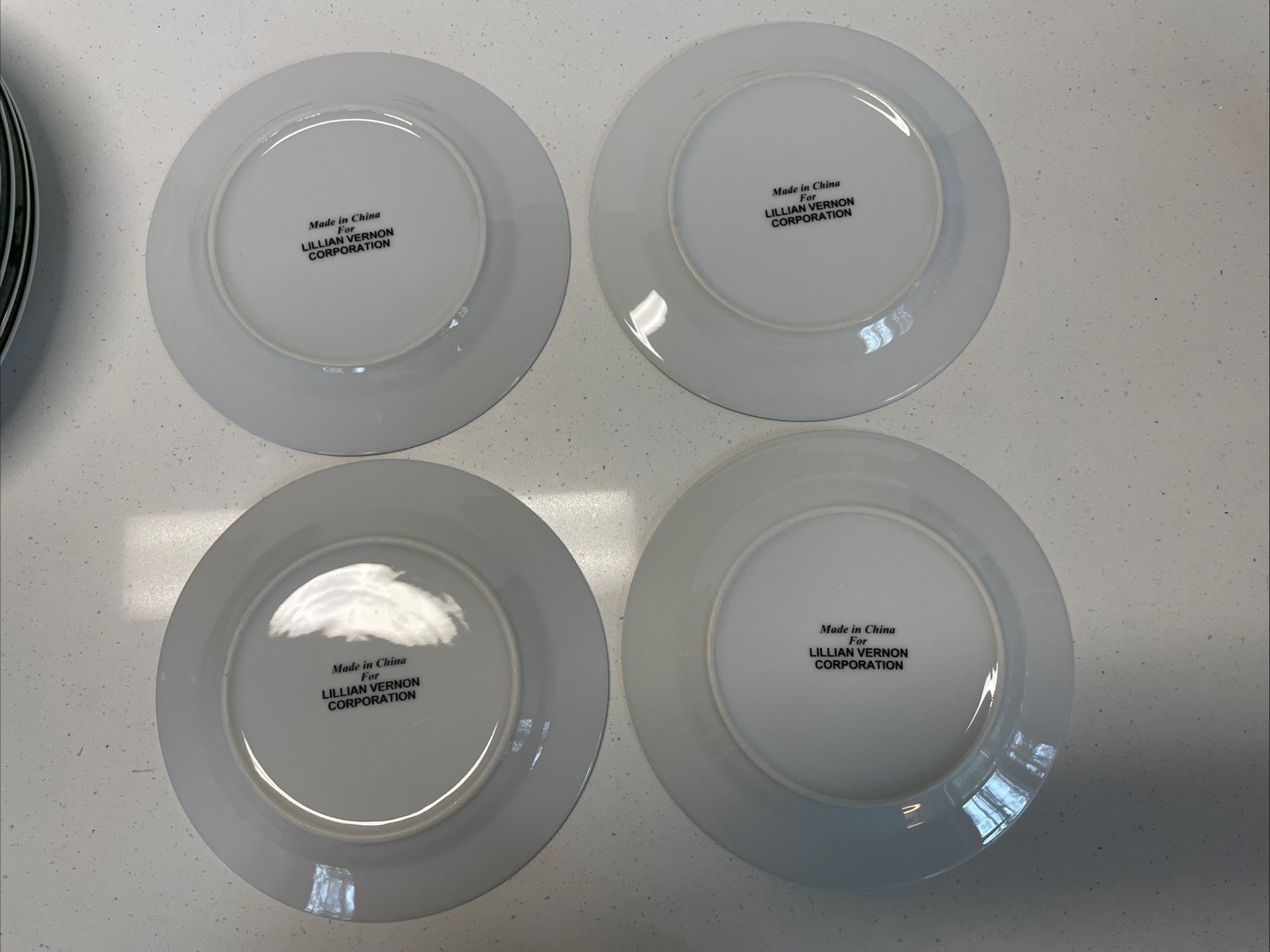 Lillian Vernon Hollies & Berries LV17 Dinner & Salad Plates