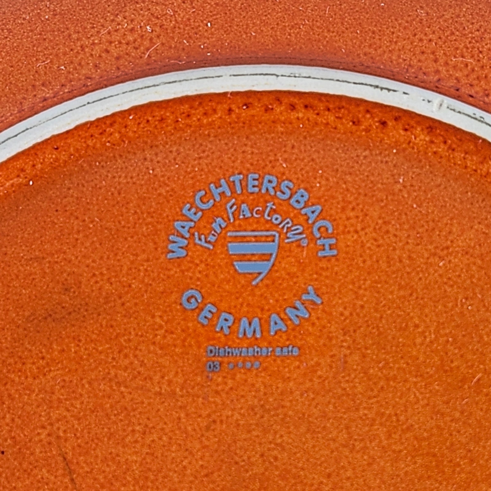 Waechtersbach Orange Ceramic Dinner Plate 10 3/4 inches diameter