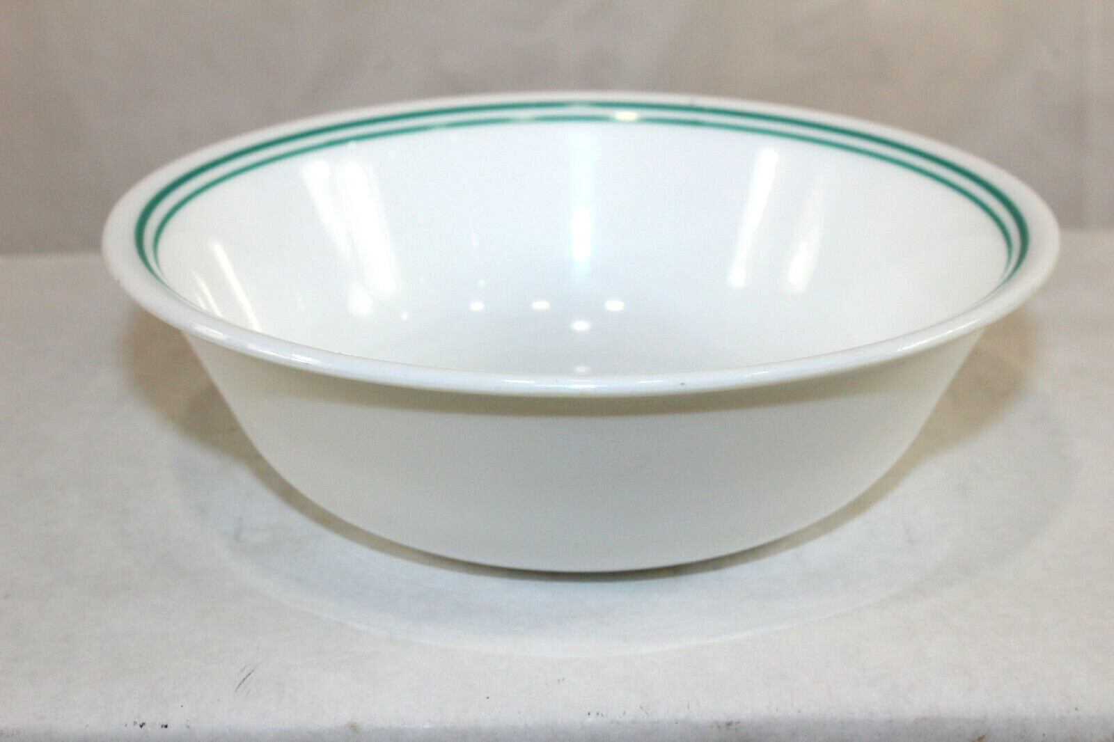 1 Corelle ROSEMARIE 6 1/4″ Cereal Soup Bowl (2 double green bands rings)
