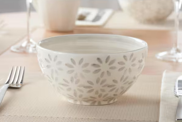 Home Decorators Collection Leyla 4-Piece Hand-Decorated Mix & Match Bowl Set Lot