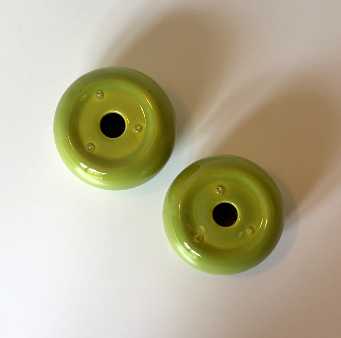 MCM Hollydale MALIBU MODERN Salt & Pepper Shakers California Pottery NO STOPPERS