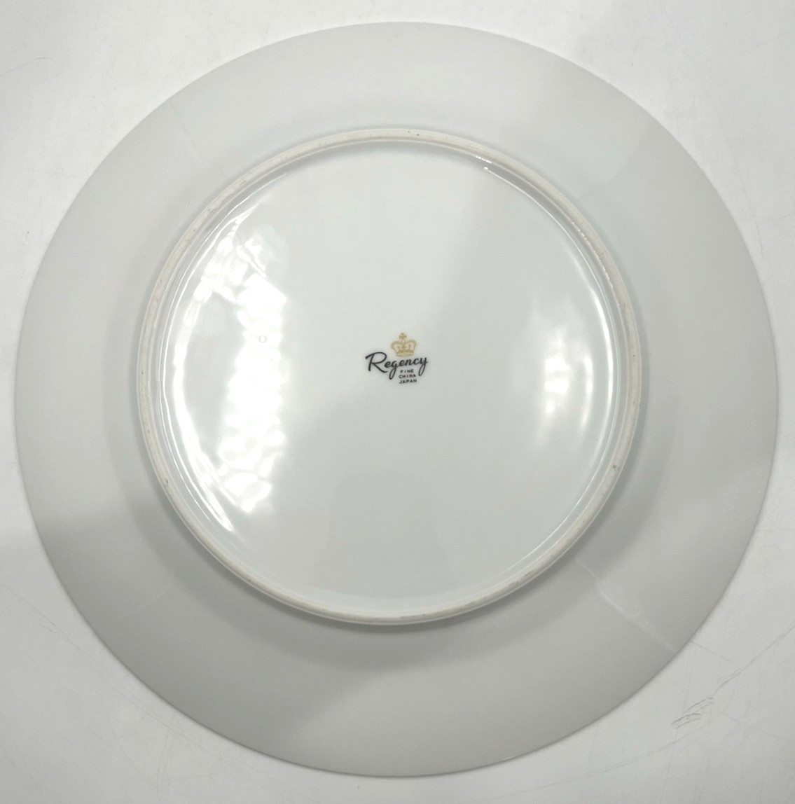 Regency Fine China Japan 10.25″ Dinner Plate Gold Trim Greek Key MCM Retired