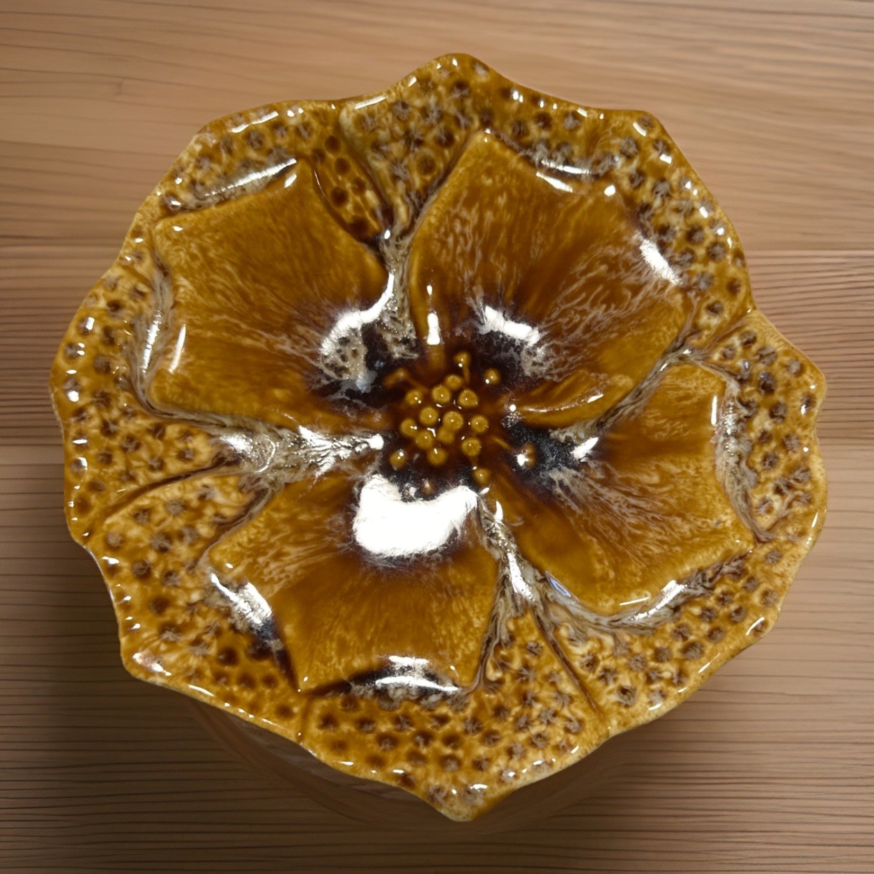 1950’S MARCIA OF CALIFORNIA TR300 MAJOLICA DISH
