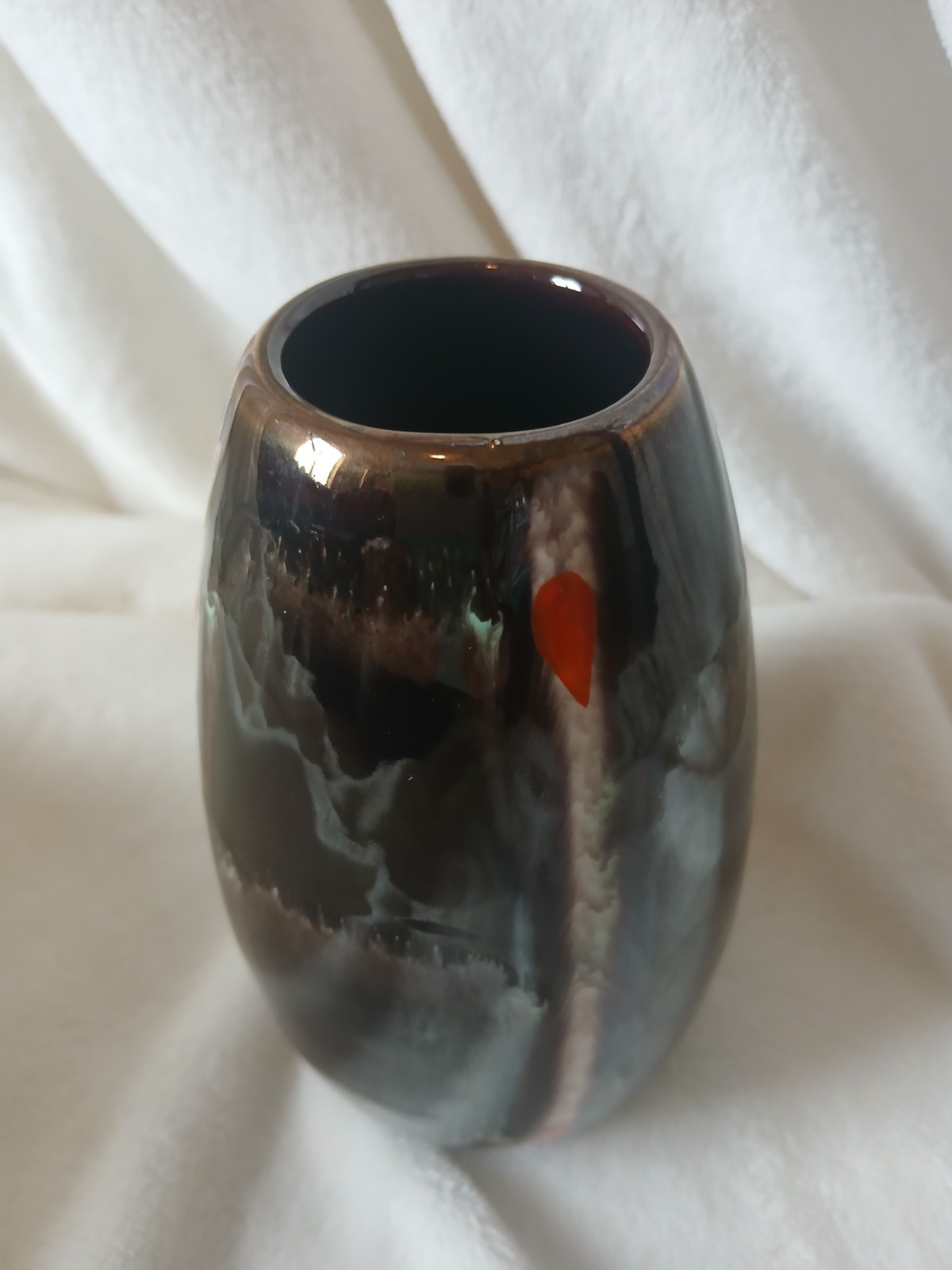 Jasba Keramik Art Pottery 5.75″ Brown Vase Germany 131/14 1950s