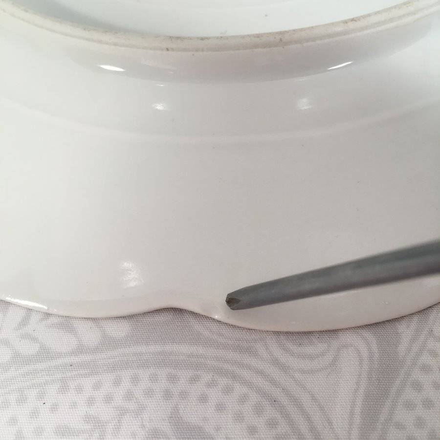 Vtg Set 6 Haviland Limoges Scalloped 8.25″ Floral Luncheon Plates Double Gold