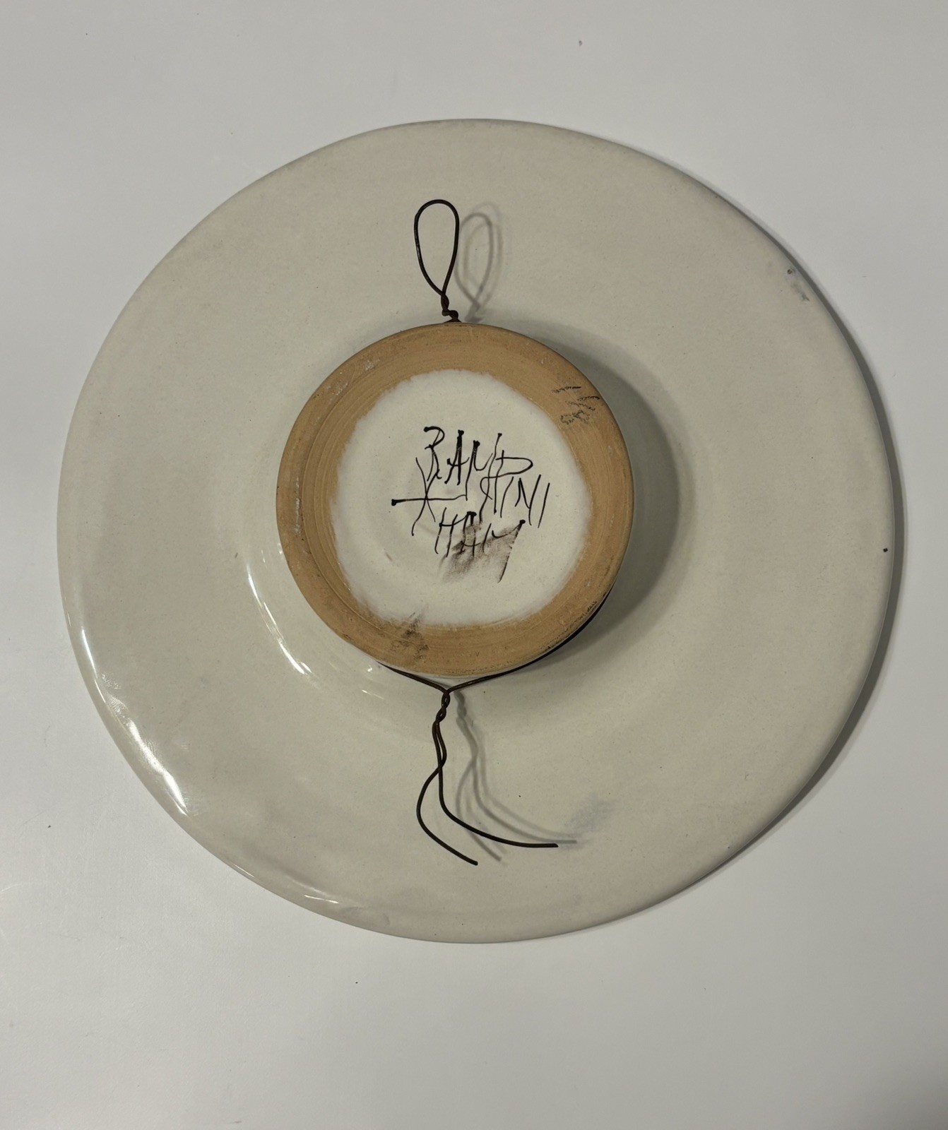 Set of 3 Vintage Ceramiche Rampini Italy Rinascimento Wall Plates Musical Cherub