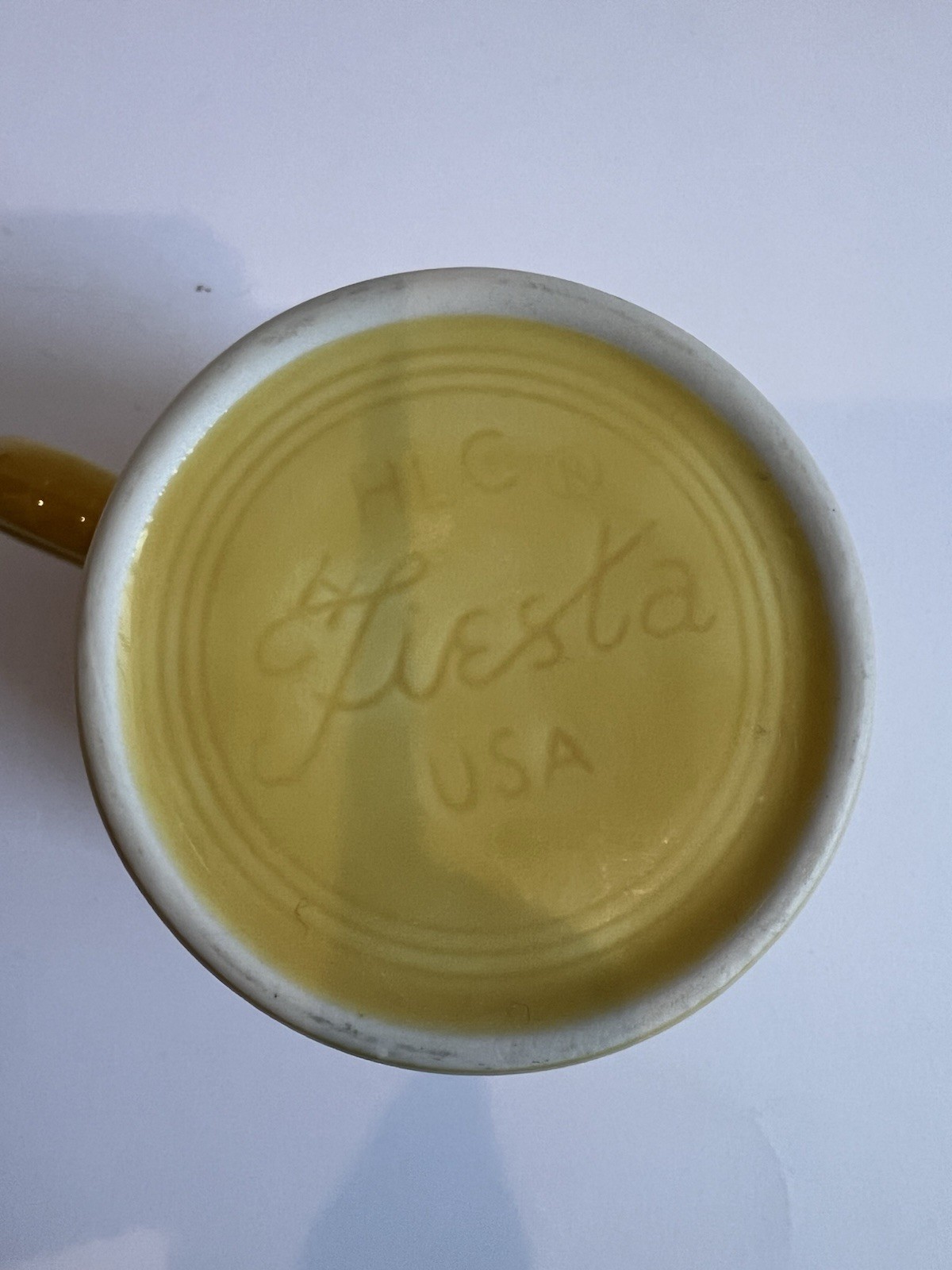 Fiestaware Coffee Cup Tom & Jerry O-Ring Handle Mug Fiesta Ware Sunflower #320
